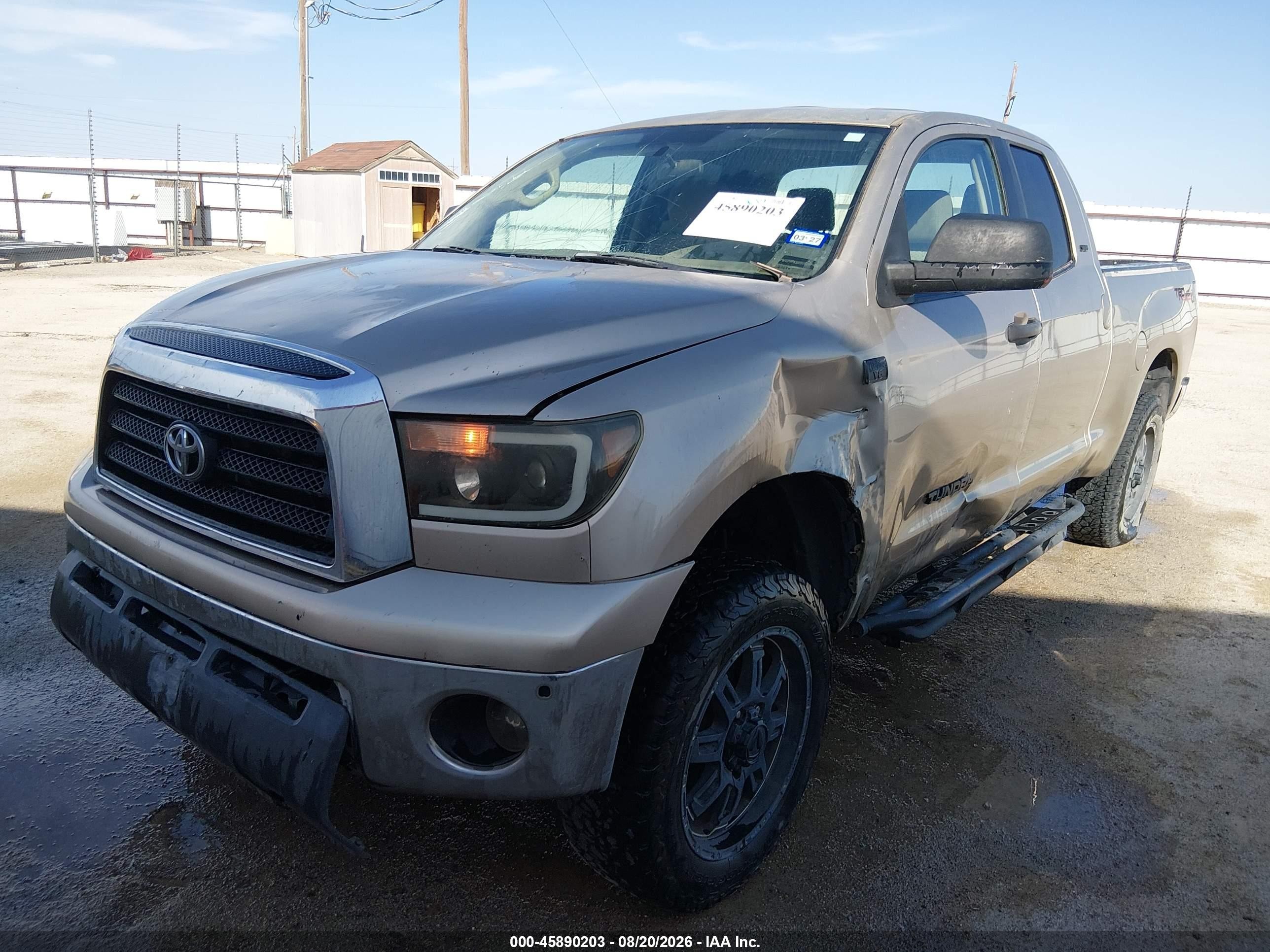 2008 Toyota Tundra Base 4.7l V8 Champagne vin: 5TFRT54108X019245
