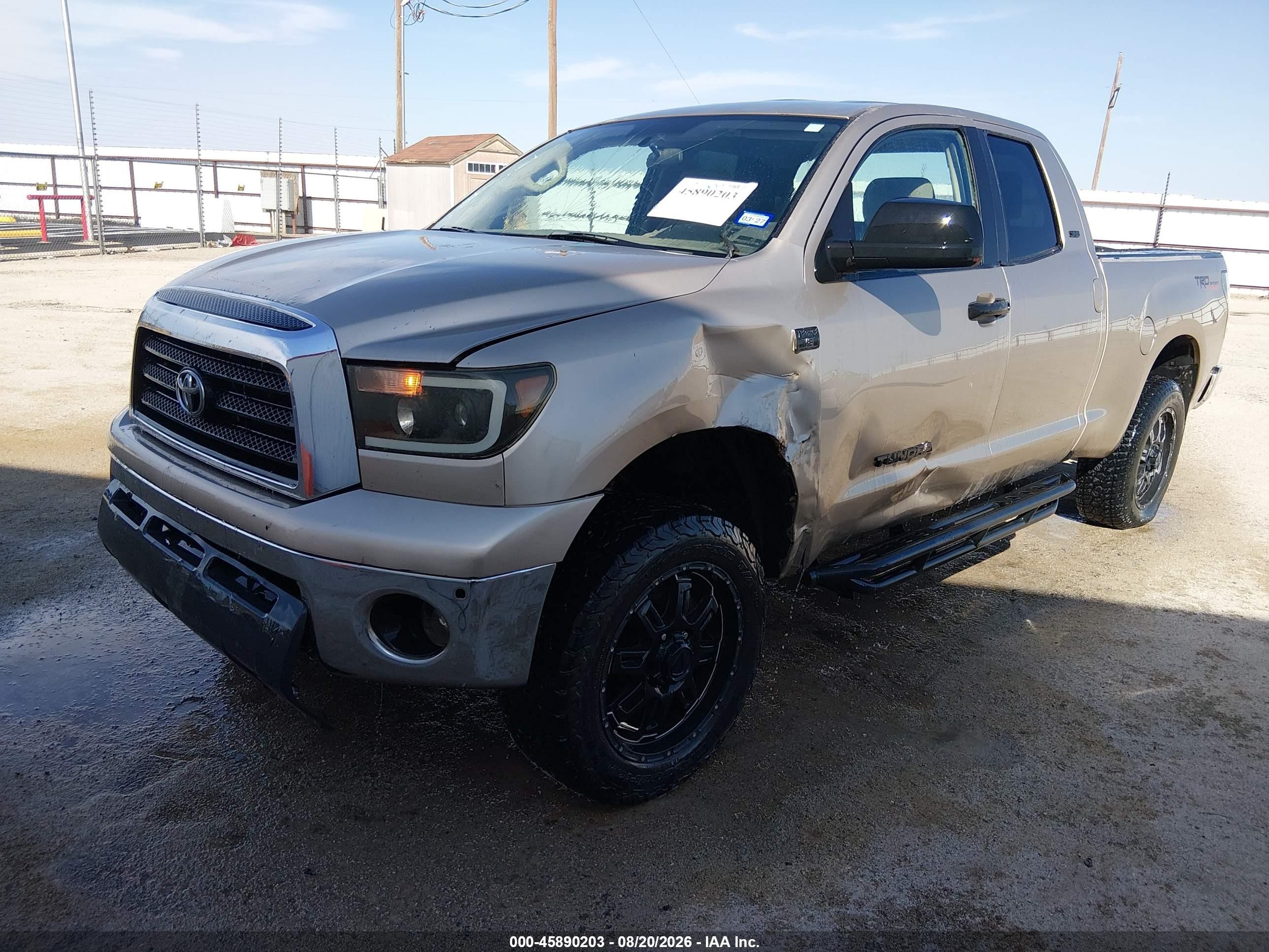 2008 Toyota Tundra Base 4.7l V8 Champagne vin: 5TFRT54108X019245