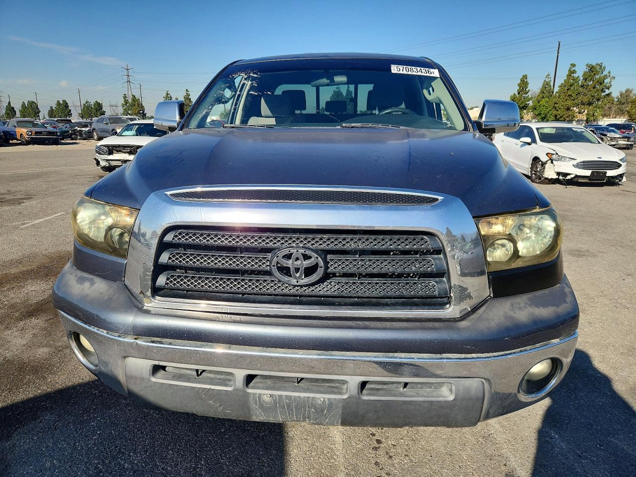 2007 Toyota Tundra Double Cab Sr5 Gray vin: 5TFRT54127X005975