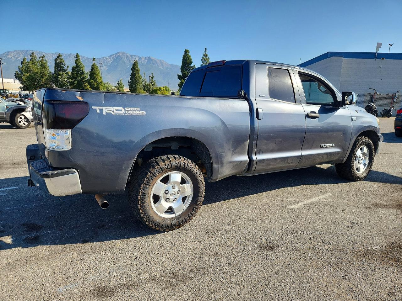 2007 Toyota Tundra Double Cab Sr5 Gray vin: 5TFRT54127X005975