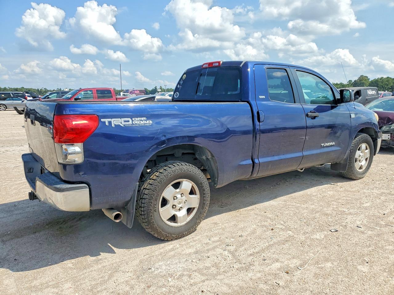 2007 Toyota Tundra Sr5 Blue vin: 5TFRT54127X008391