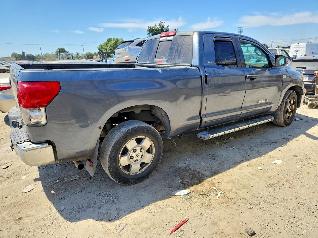2007 Toyota Tundra Sr5 Blue vin: 5TFRT54127X014434
