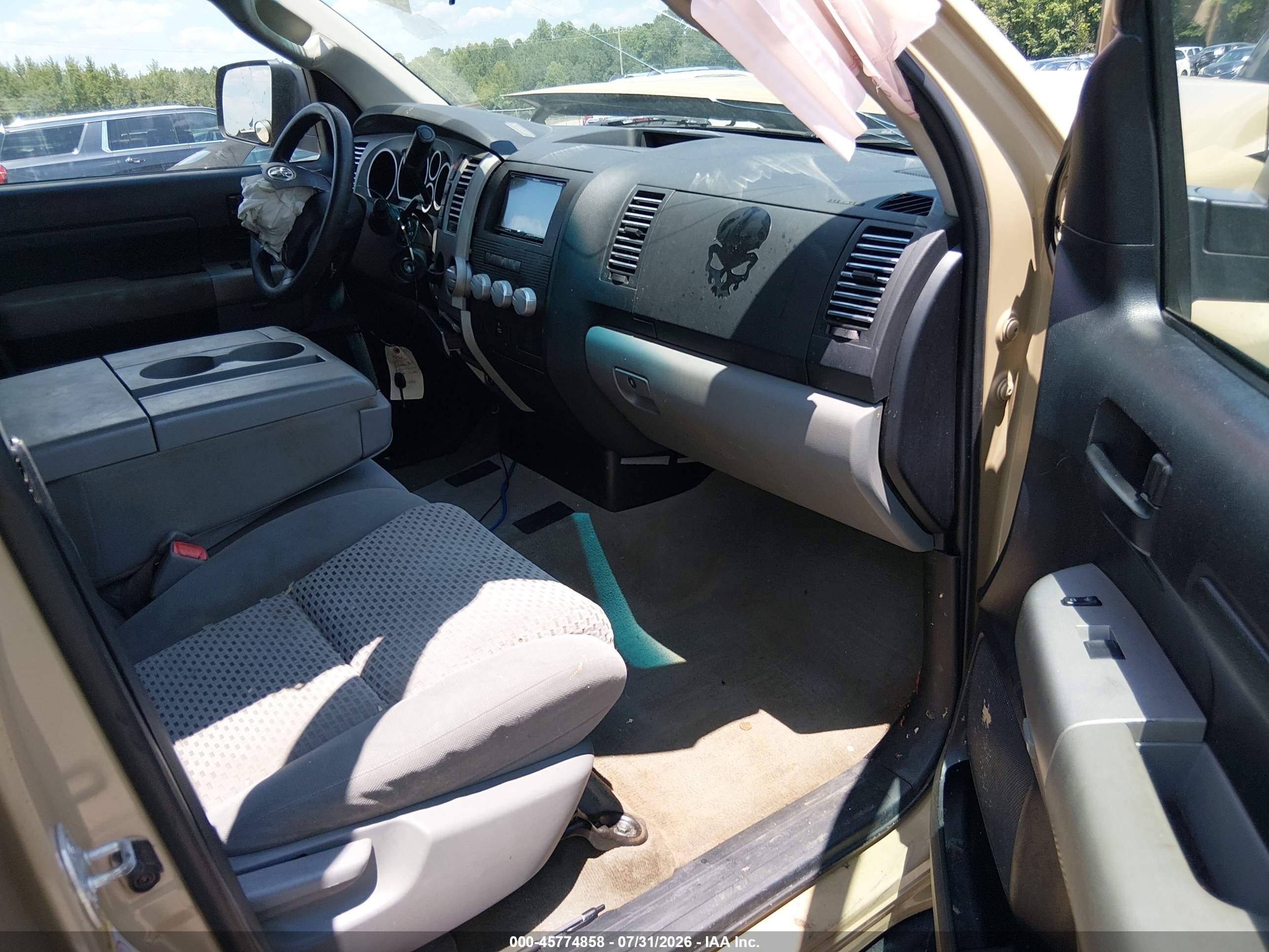 2008 Toyota Tundra Base 4.7l V8 Tan vin: 5TFRT54138X016906