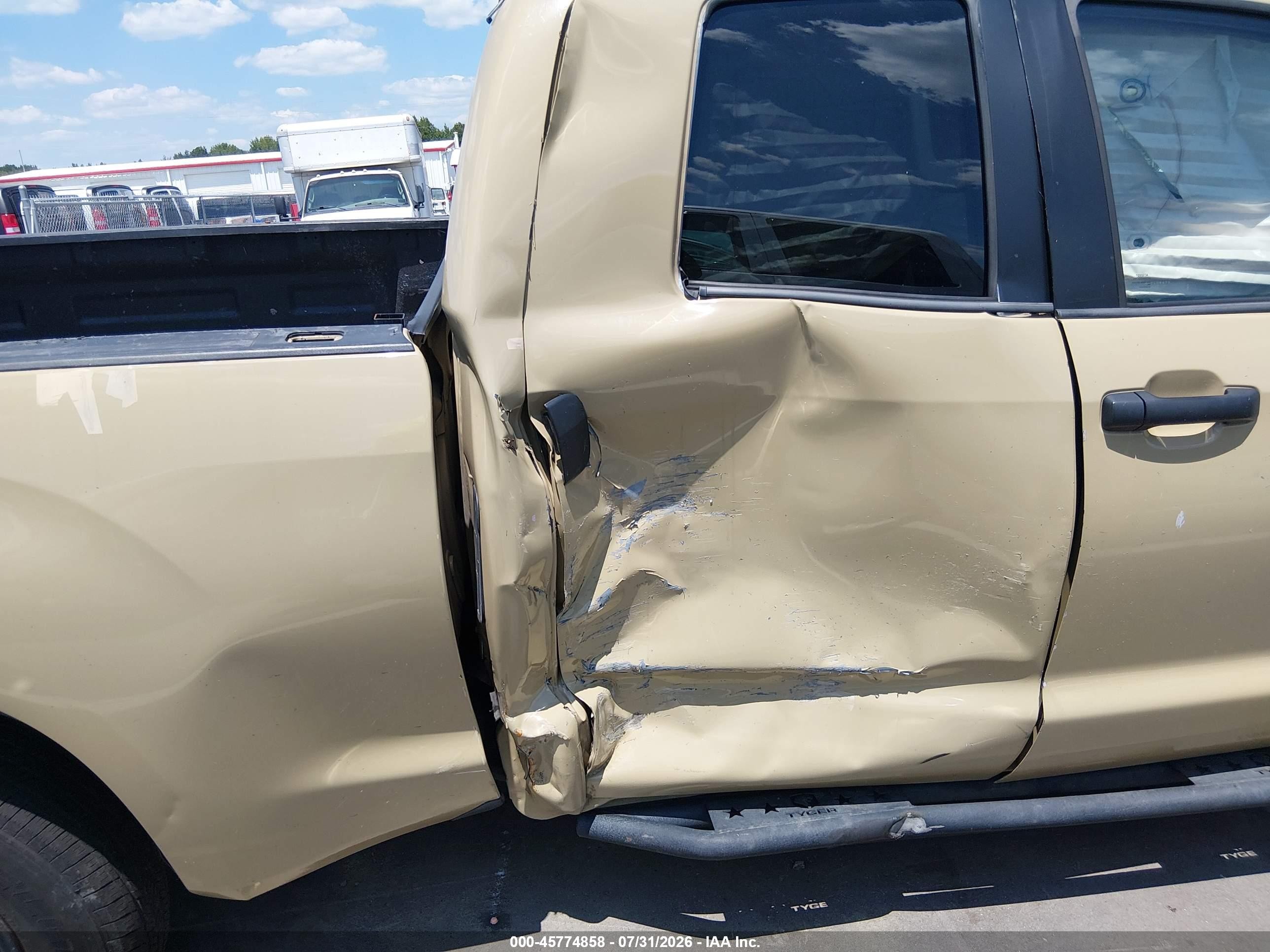2008 Toyota Tundra Base 4.7l V8 Tan vin: 5TFRT54138X016906