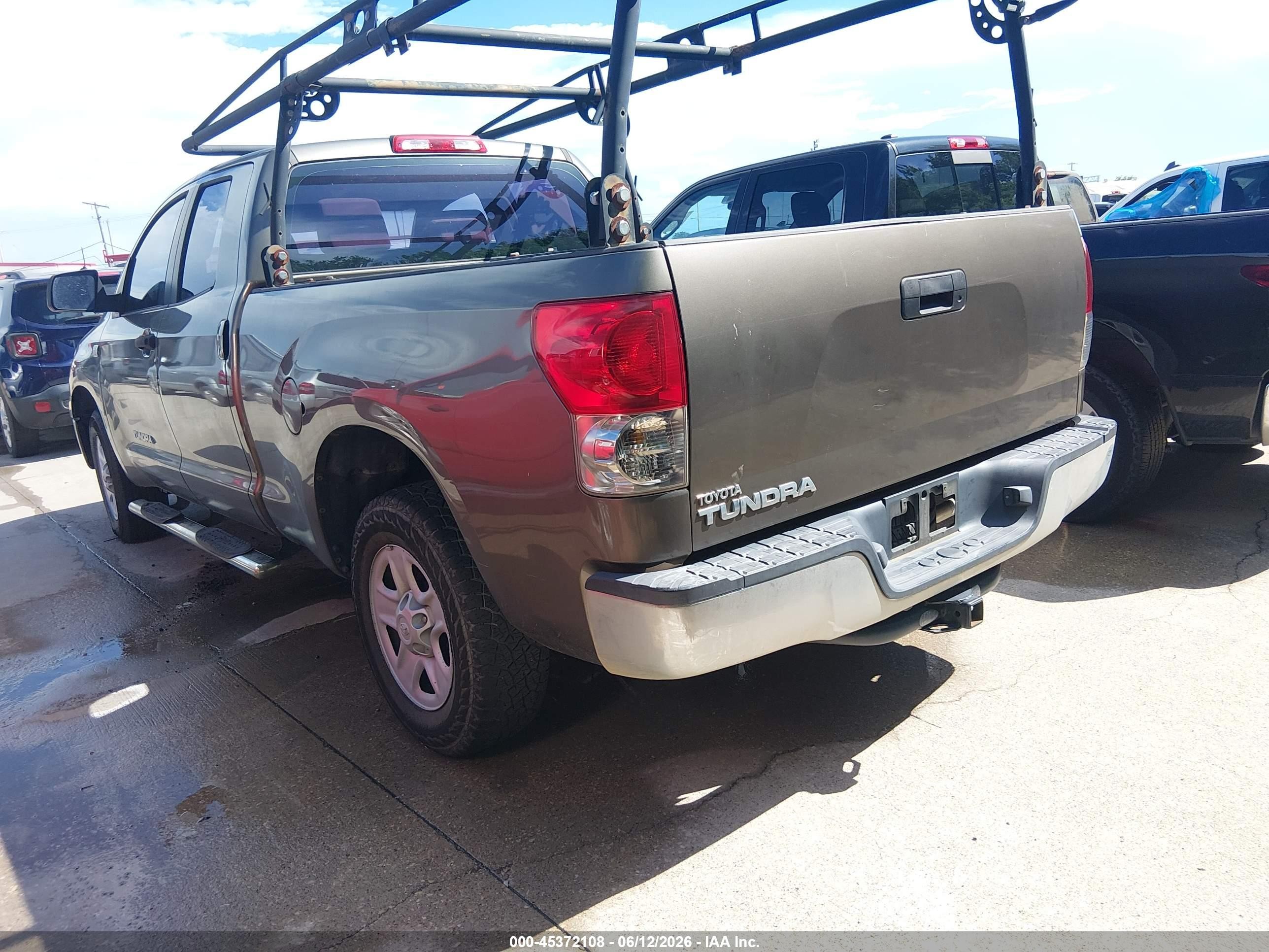 2008 Toyota Tundra Base 4.7l V8 Beige vin: 5TFRT54138X017604