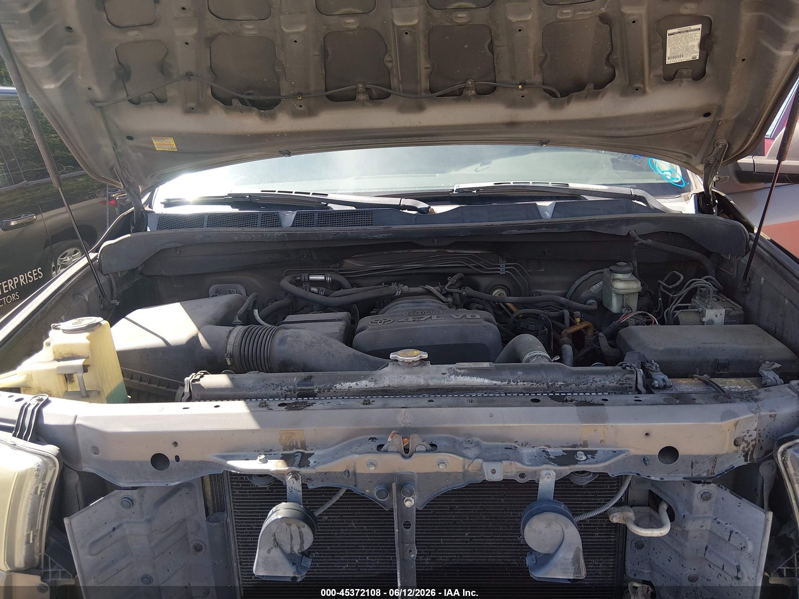 2008 Toyota Tundra Base 4.7l V8 Beige vin: 5TFRT54138X017604