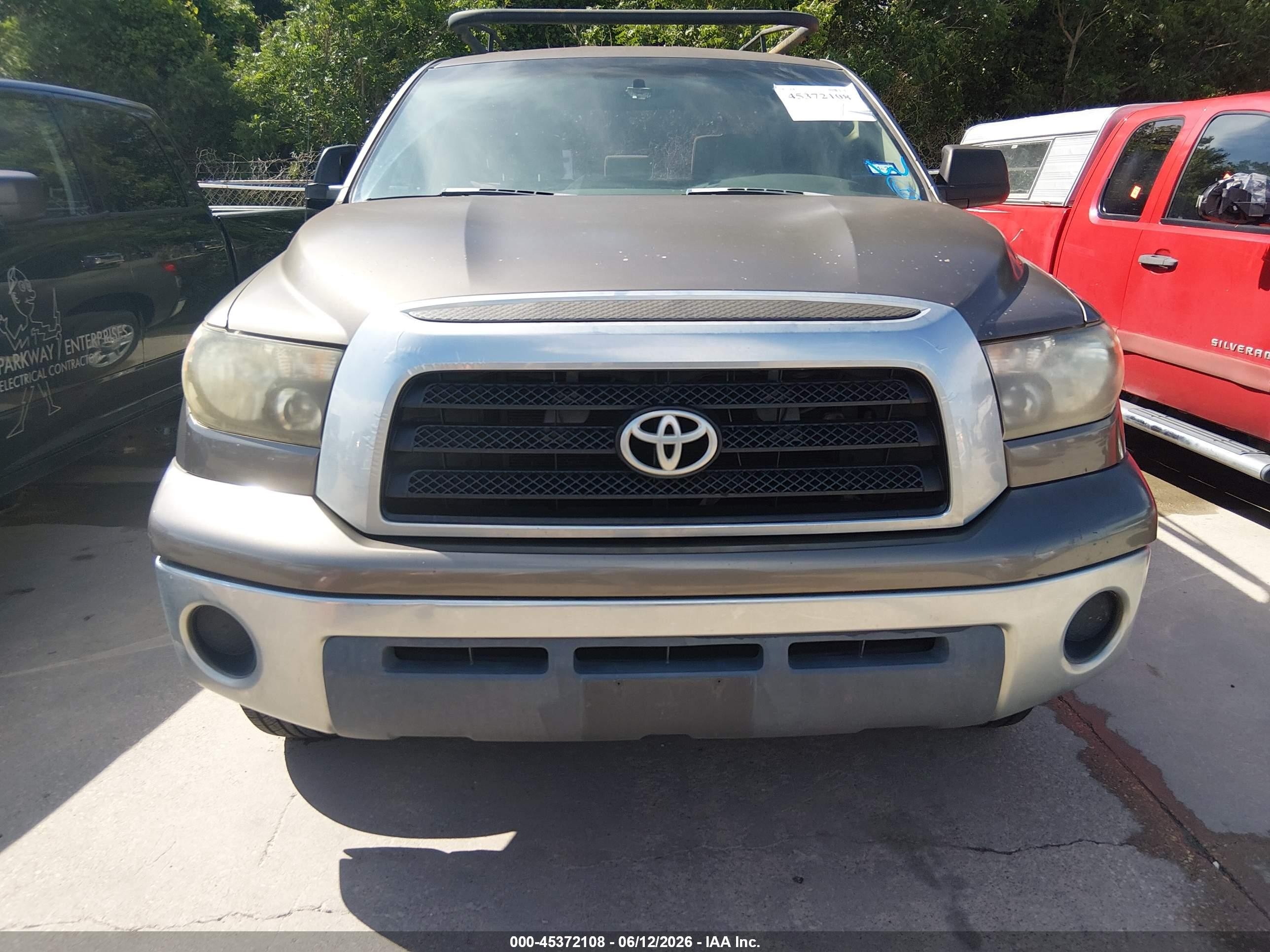2008 Toyota Tundra Base 4.7l V8 Beige vin: 5TFRT54138X017604