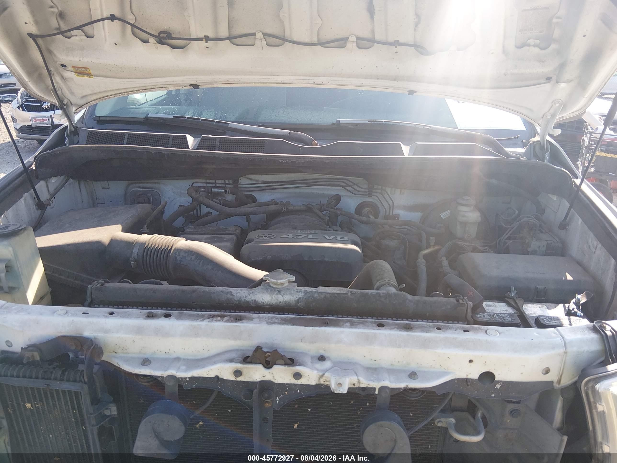 2008 Toyota Tundra Sr5 4.7l V8 Белый vin: 5TFRT54138X020017