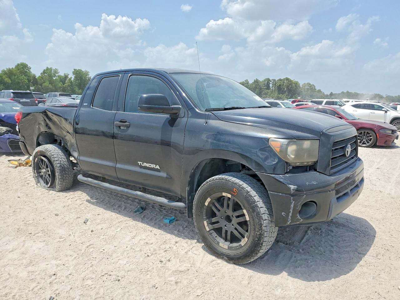 2007 Toyota Tundra Sr5 Black vin: 5TFRT54147X010398