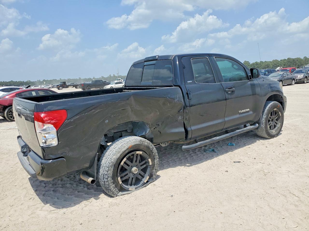 2007 Toyota Tundra Sr5 Black vin: 5TFRT54147X010398