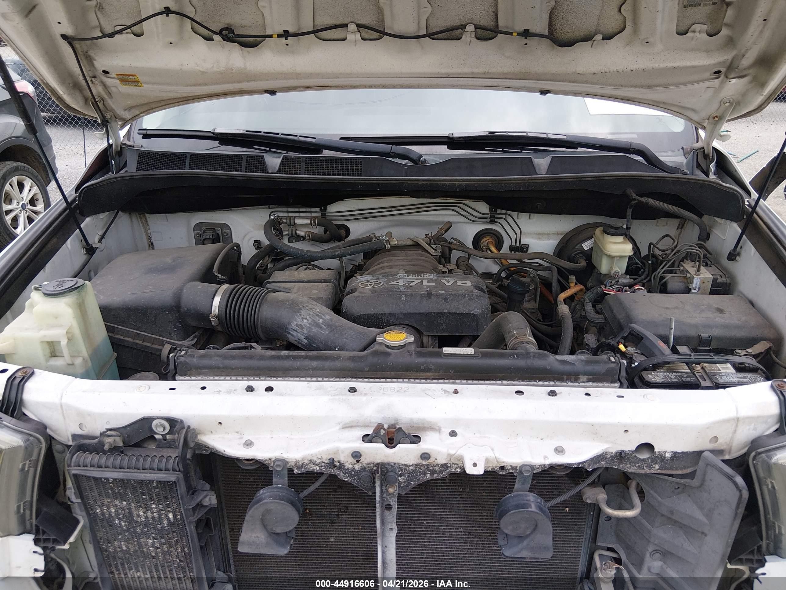 2009 Toyota Tundra Grade 4.7l V8 White vin: 5TFRT54149X028029