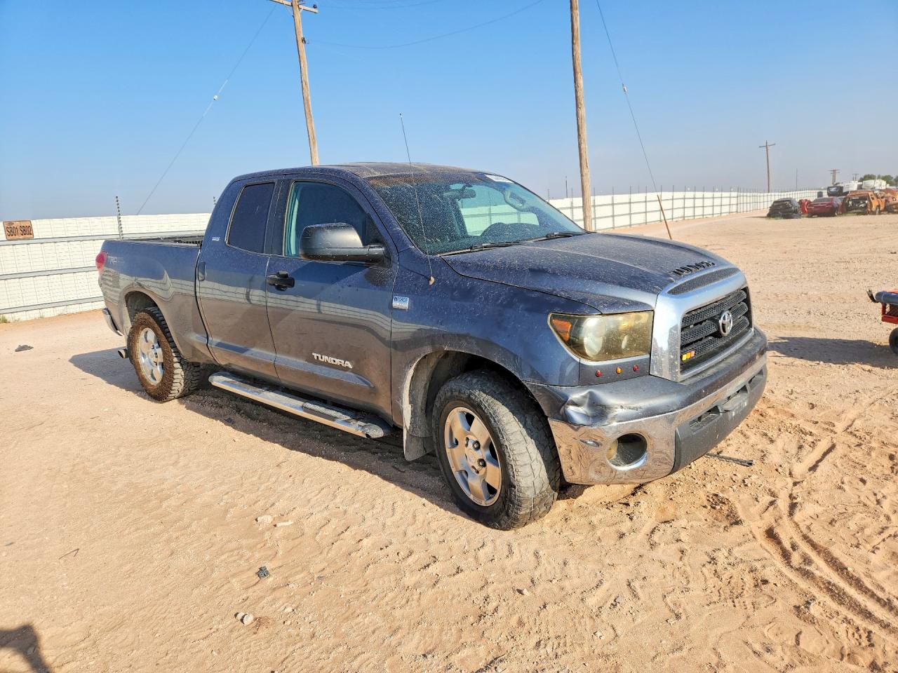 2007 Toyota Tundra Sr5 Серый vin: 5TFRT54157X008661