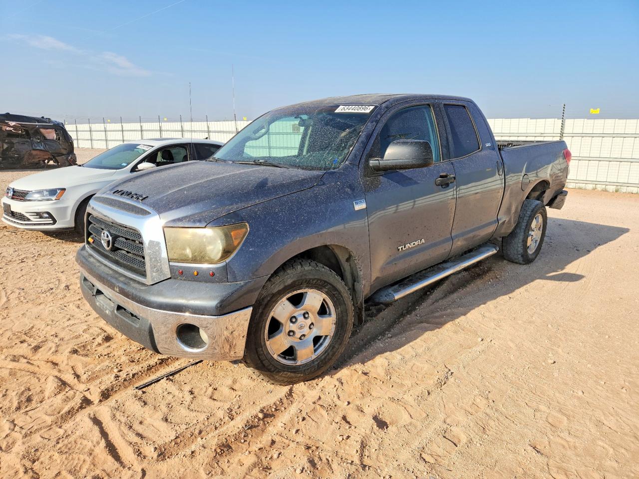 2007 Toyota Tundra Sr5 Серый vin: 5TFRT54157X008661