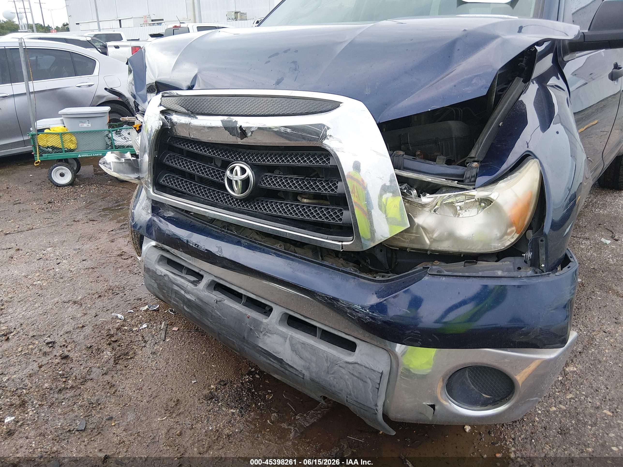 2008 Toyota Tundra Base 4.7l V8 Blue vin: 5TFRT54158X016843