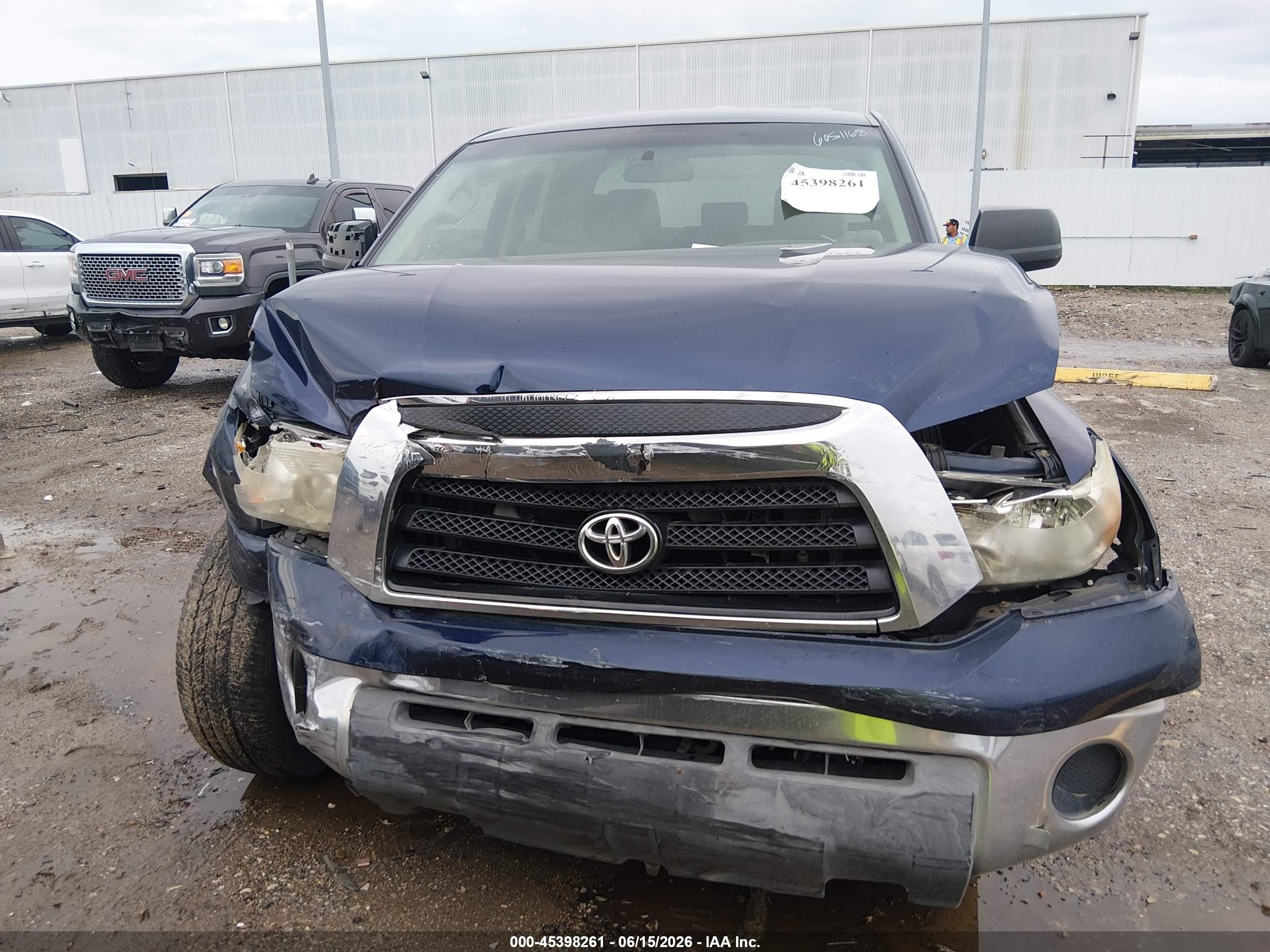 2008 Toyota Tundra Base 4.7l V8 Blue vin: 5TFRT54158X016843
