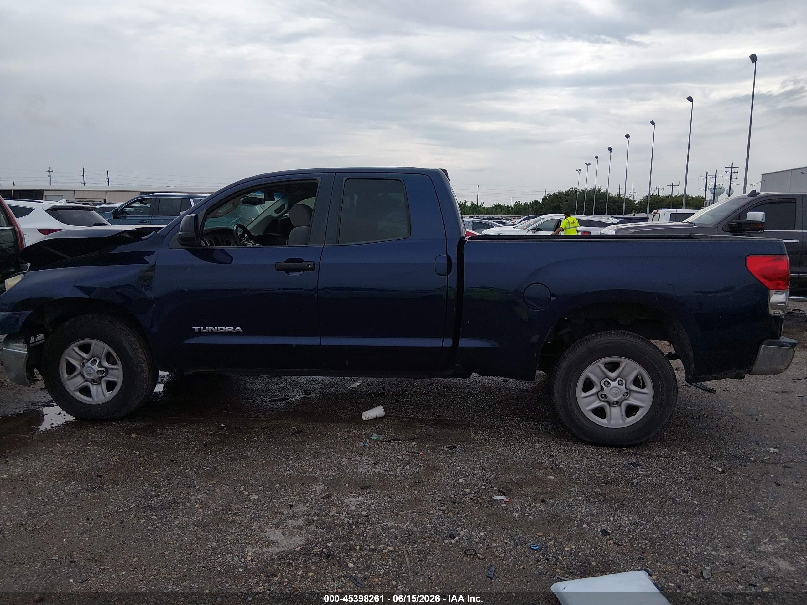 2008 Toyota Tundra Base 4.7l V8 Blue vin: 5TFRT54158X016843