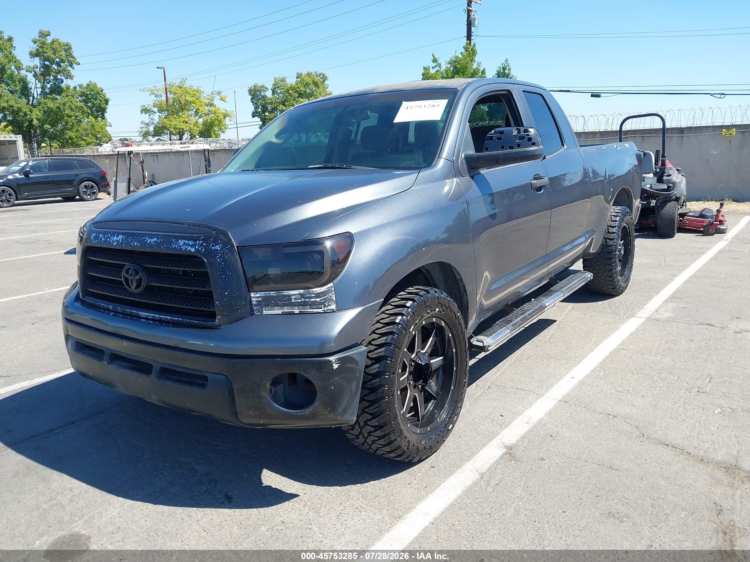 2008 Toyota Tundra Base 4.7l V8 Light Blue vin: 5TFRT54158X016938