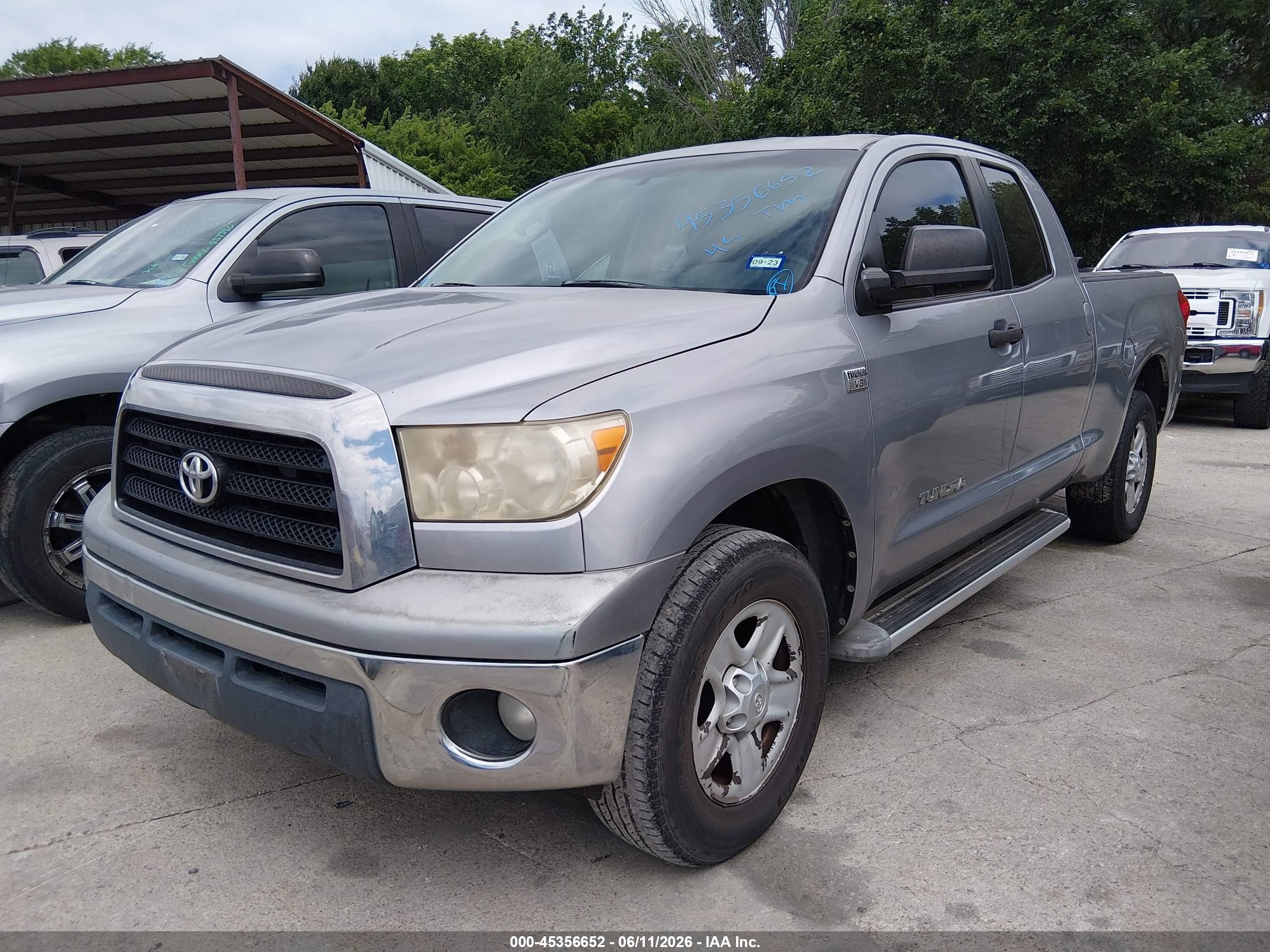 2009 Toyota Tundra Grade 4.7l V8 Gray vin: 5TFRT54159X028928