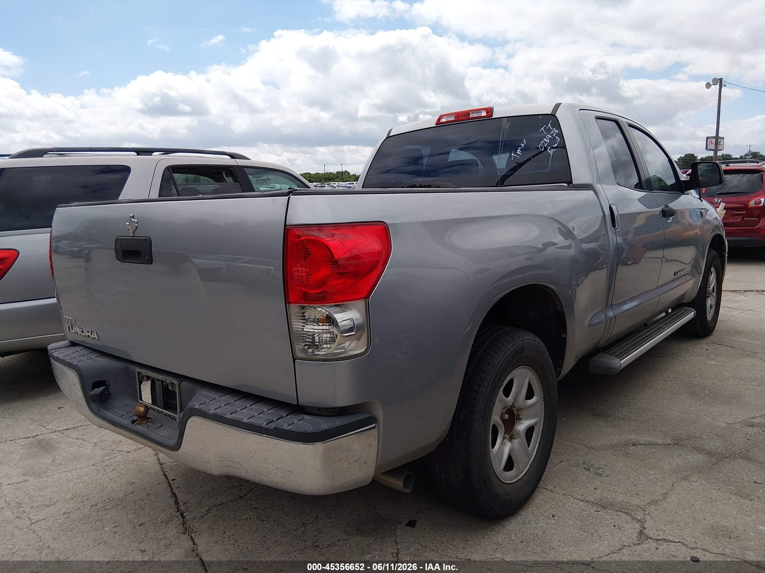 2009 Toyota Tundra Grade 4.7l V8 Gray vin: 5TFRT54159X028928