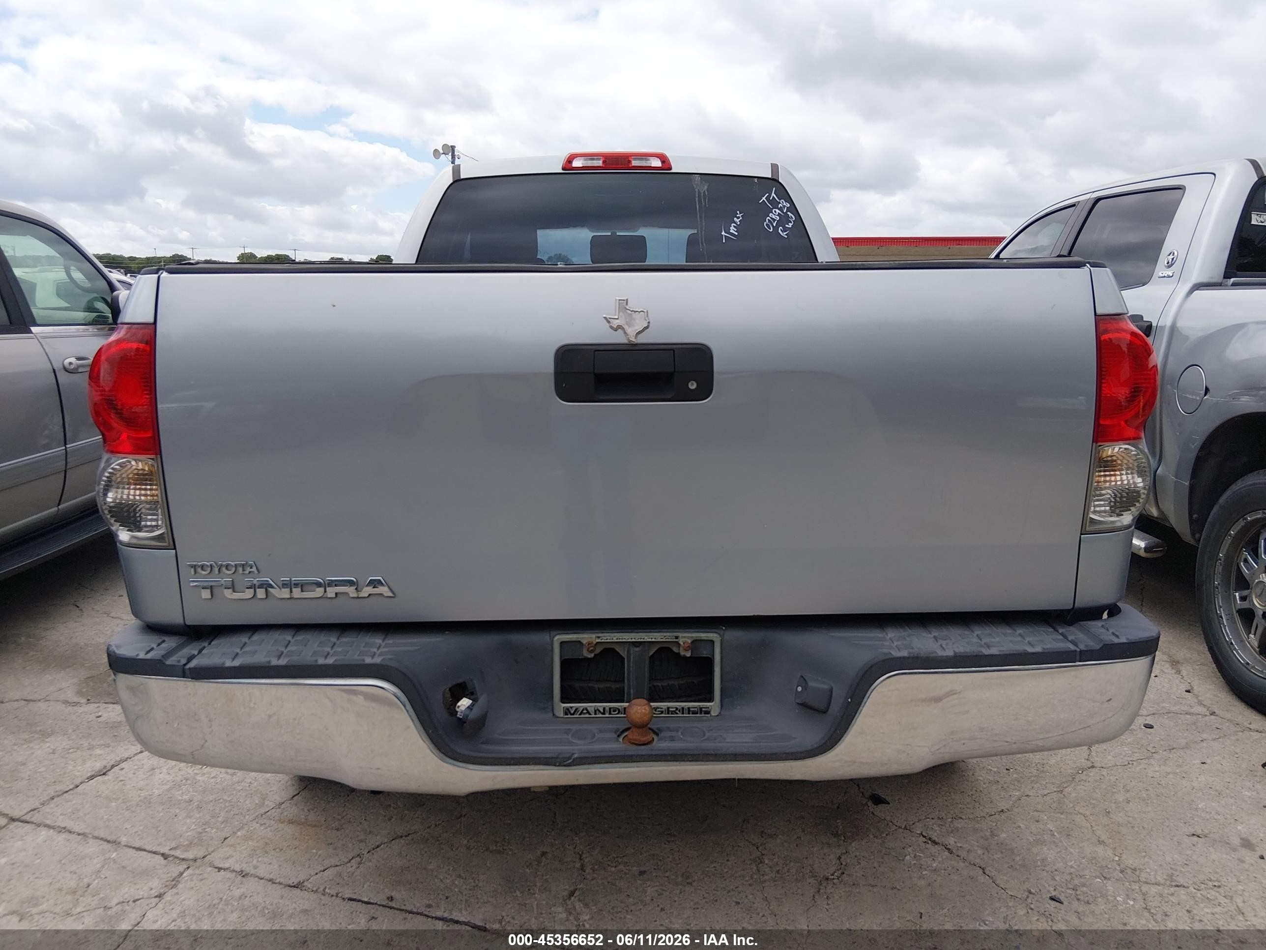 2009 Toyota Tundra Grade 4.7l V8 Gray vin: 5TFRT54159X028928