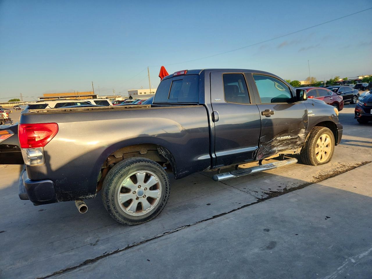 2007 Toyota Tundra Sr5 Серый vin: 5TFRT54167X006708
