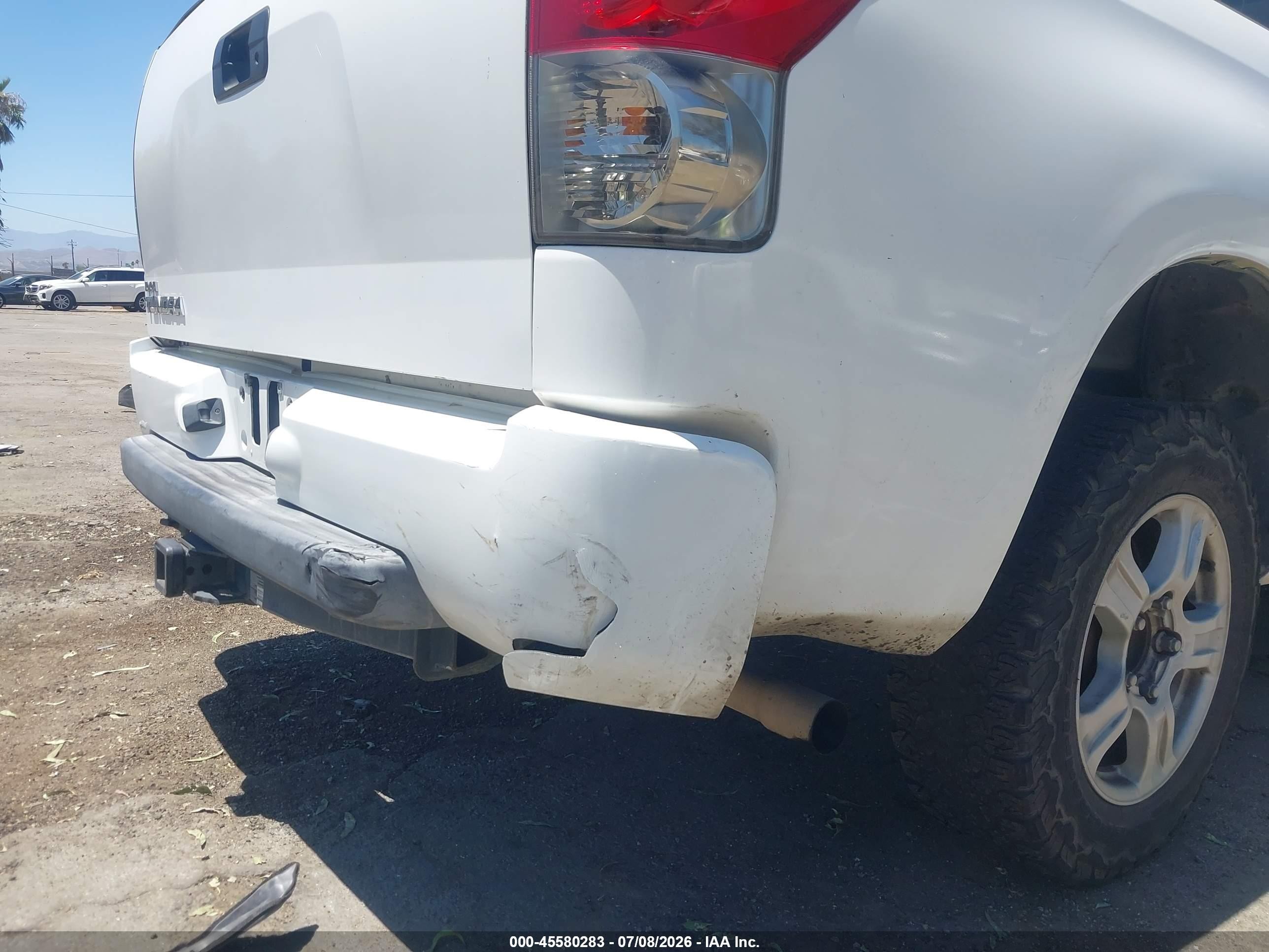 2007 Toyota Tundra Sr5 4.7l V8 White vin: 5TFRT54167X008202