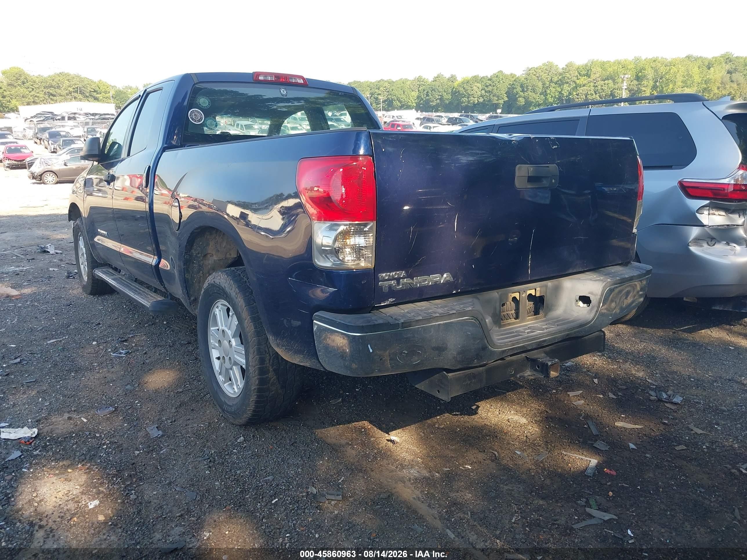 2008 Toyota Tundra Base 4.7l V8 Blue vin: 5TFRT54168X025969