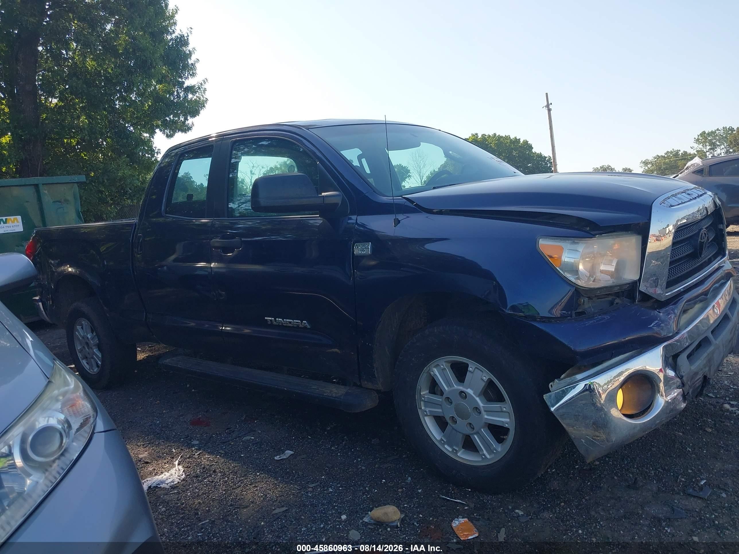 2008 Toyota Tundra Base 4.7l V8 Blue vin: 5TFRT54168X025969