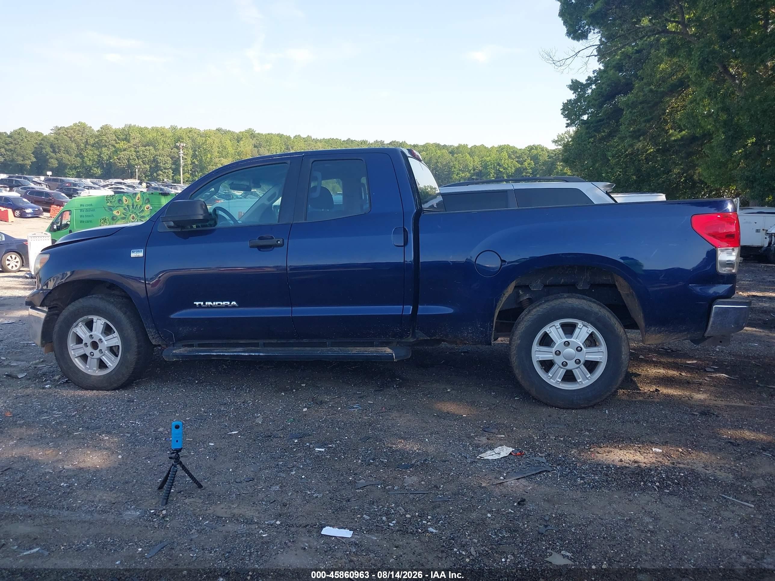 2008 Toyota Tundra Base 4.7l V8 Blue vin: 5TFRT54168X025969