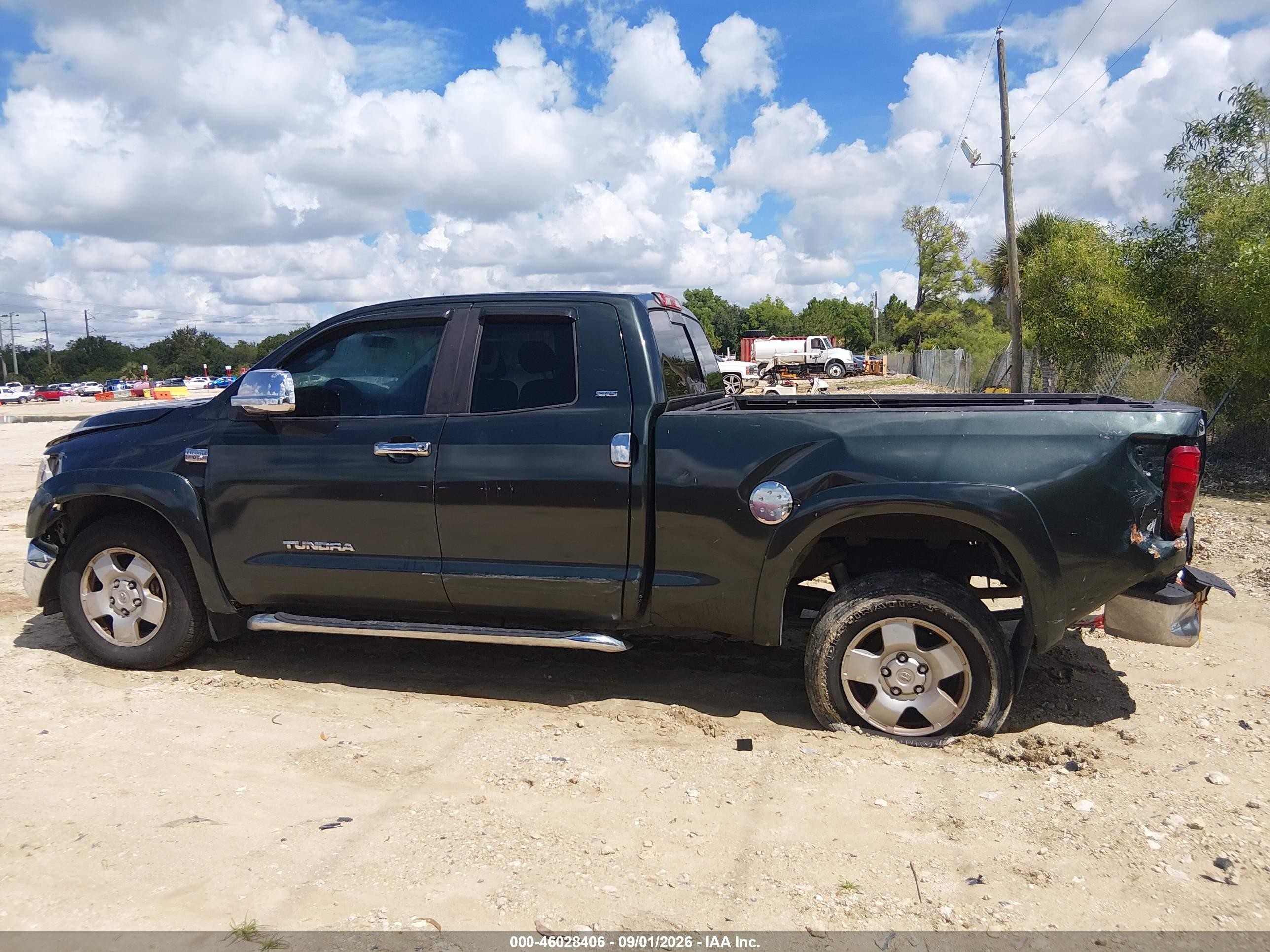 2007 Toyota Tundra Sr5 4.7l V8 Green vin: 5TFRT54187X005379