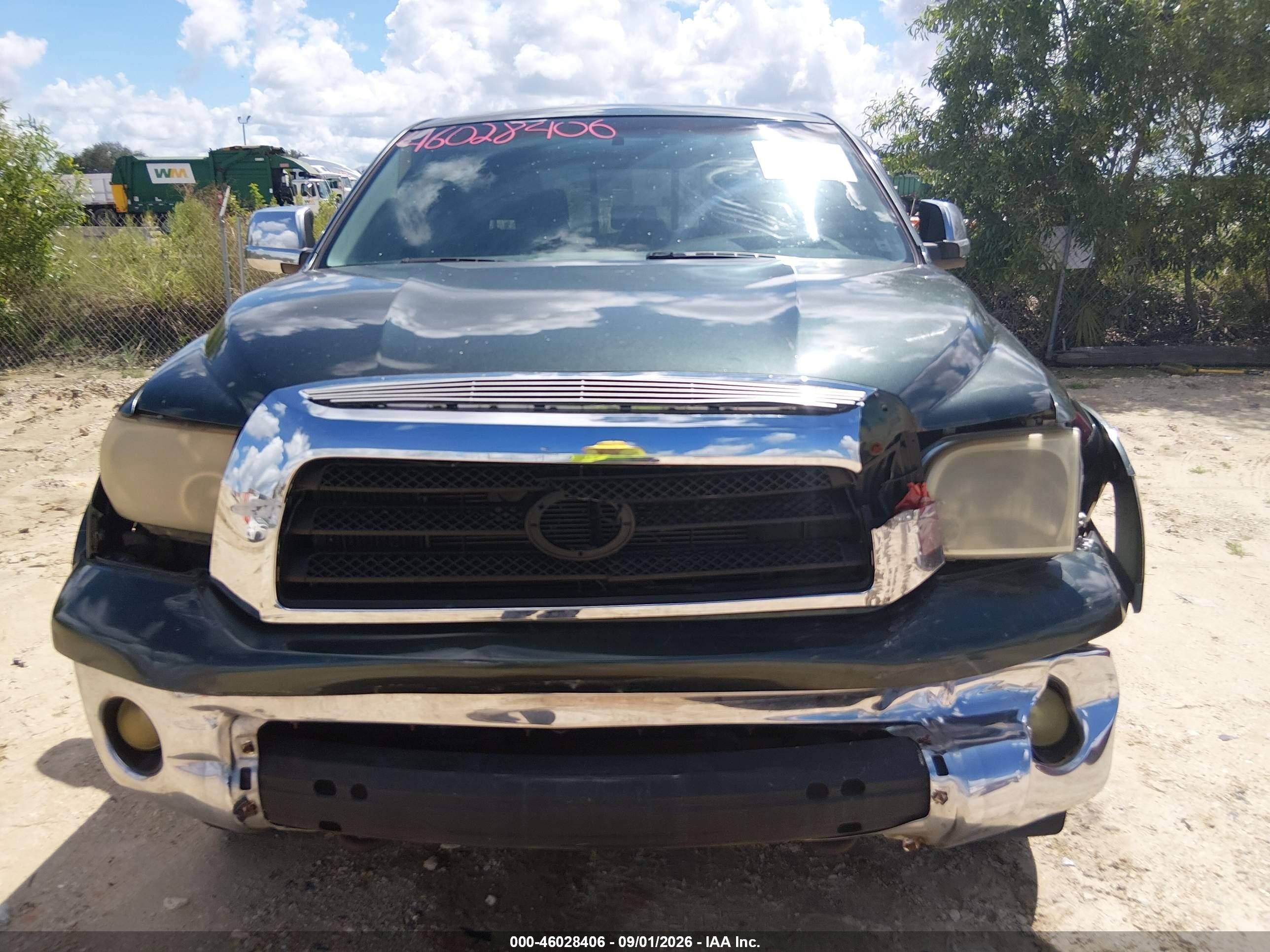 2007 Toyota Tundra Sr5 4.7l V8 Green vin: 5TFRT54187X005379
