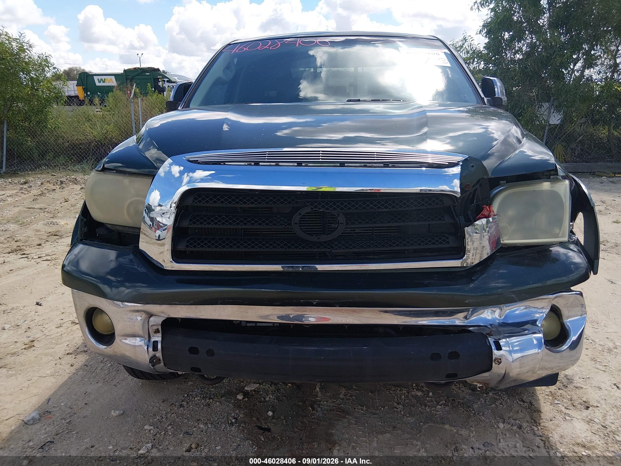 2007 Toyota Tundra Sr5 4.7l V8 Green vin: 5TFRT54187X005379