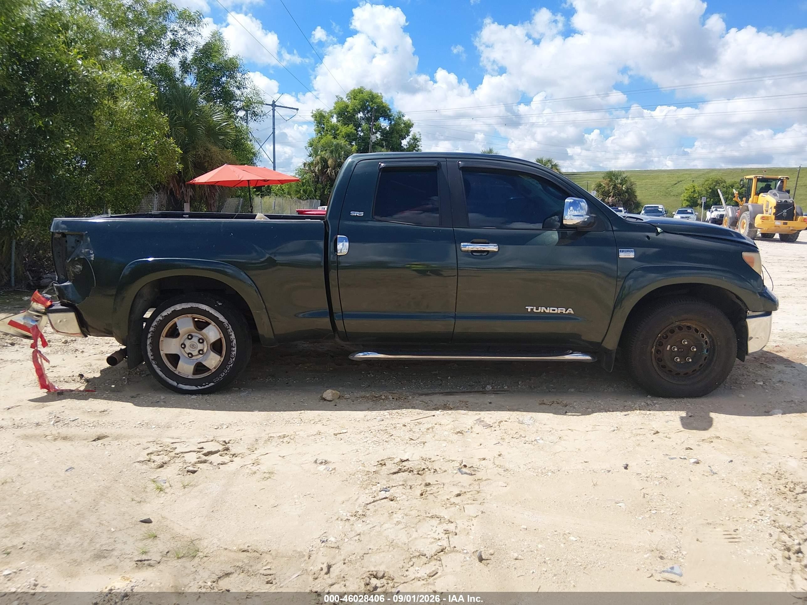 2007 Toyota Tundra Sr5 4.7l V8 Green vin: 5TFRT54187X005379