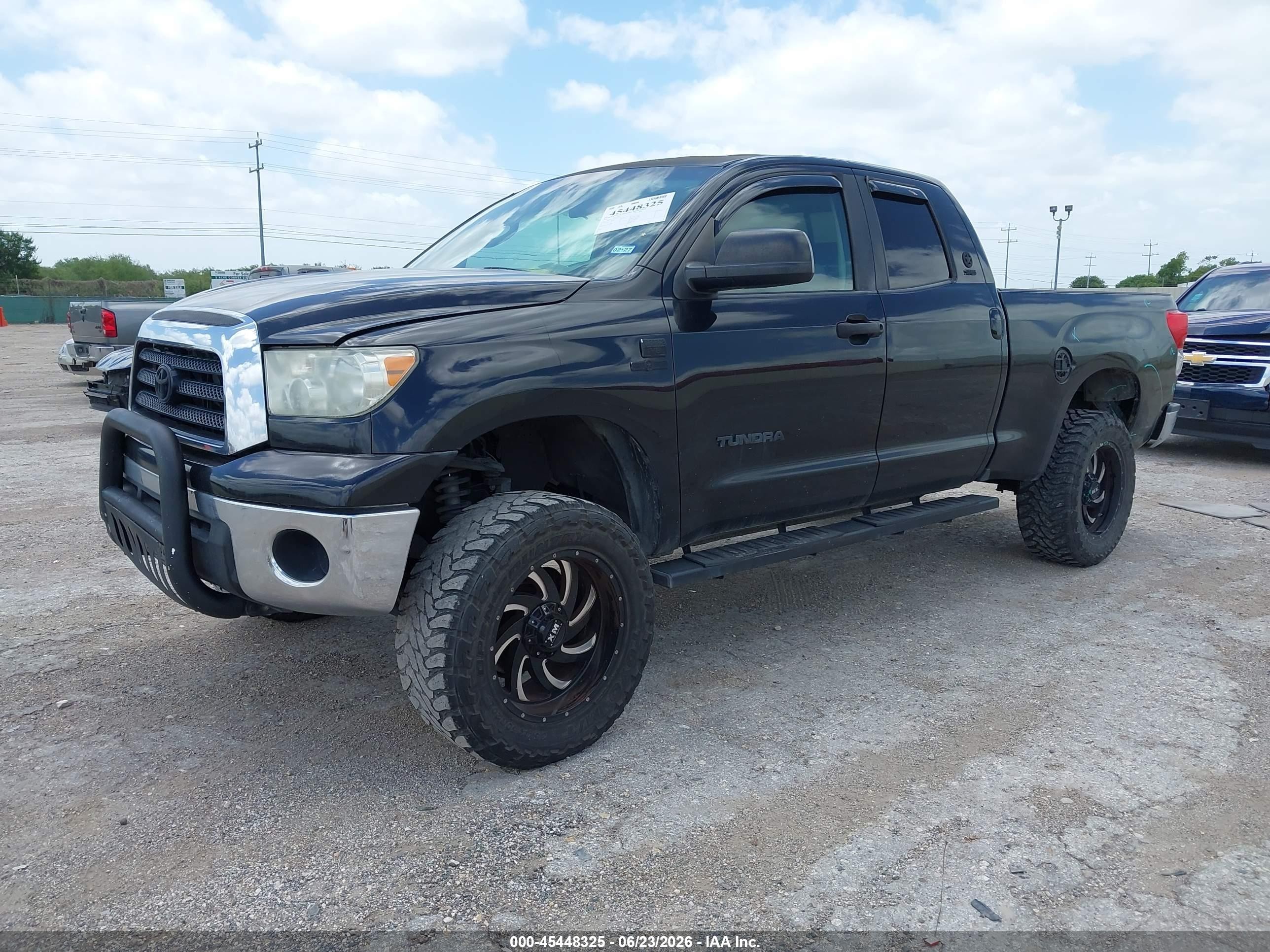 2007 Toyota Tundra Sr5 4.7l V8 Black vin: 5TFRT54187X009478