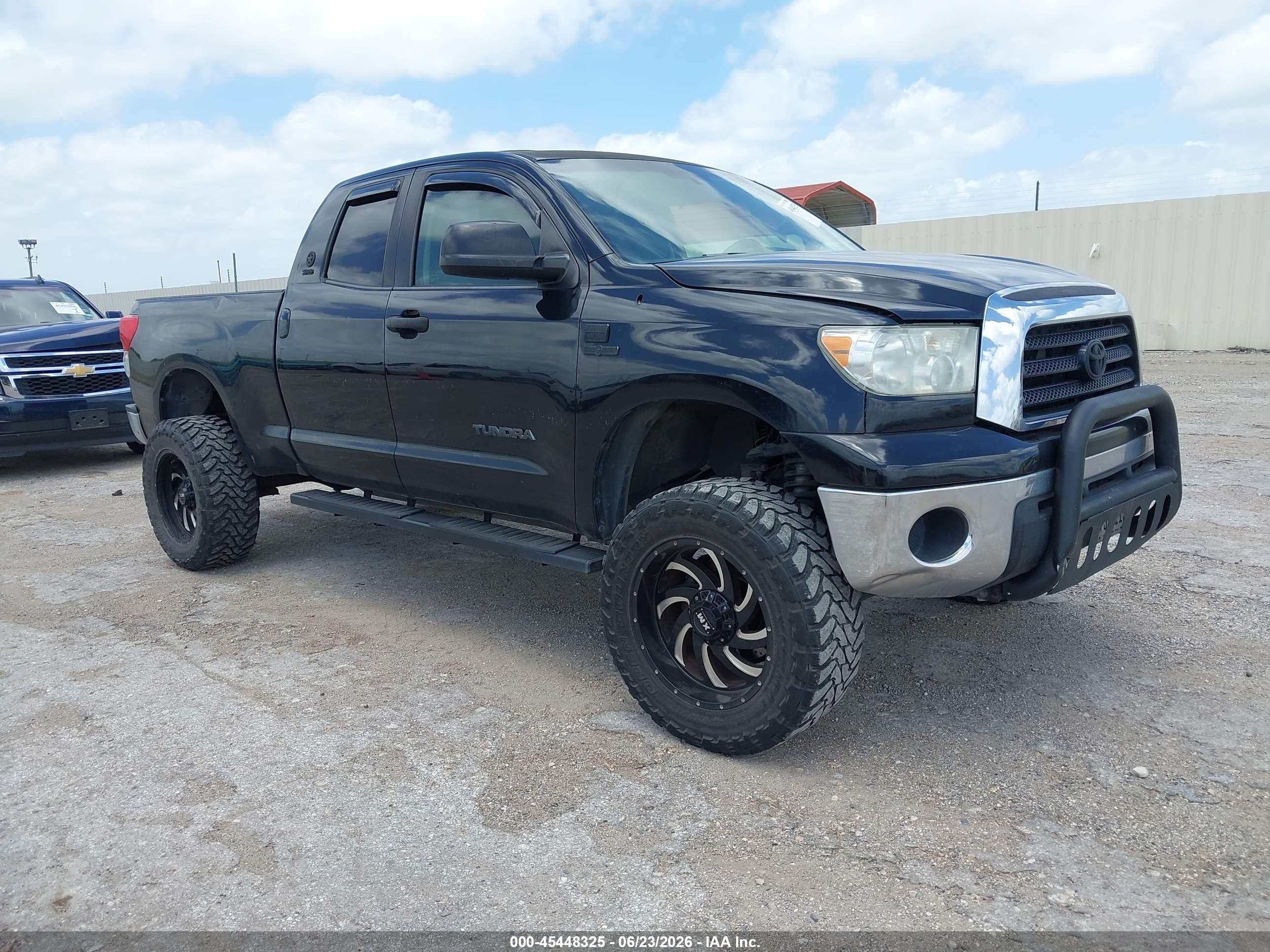 2007 Toyota Tundra Sr5 4.7l V8 Black vin: 5TFRT54187X009478