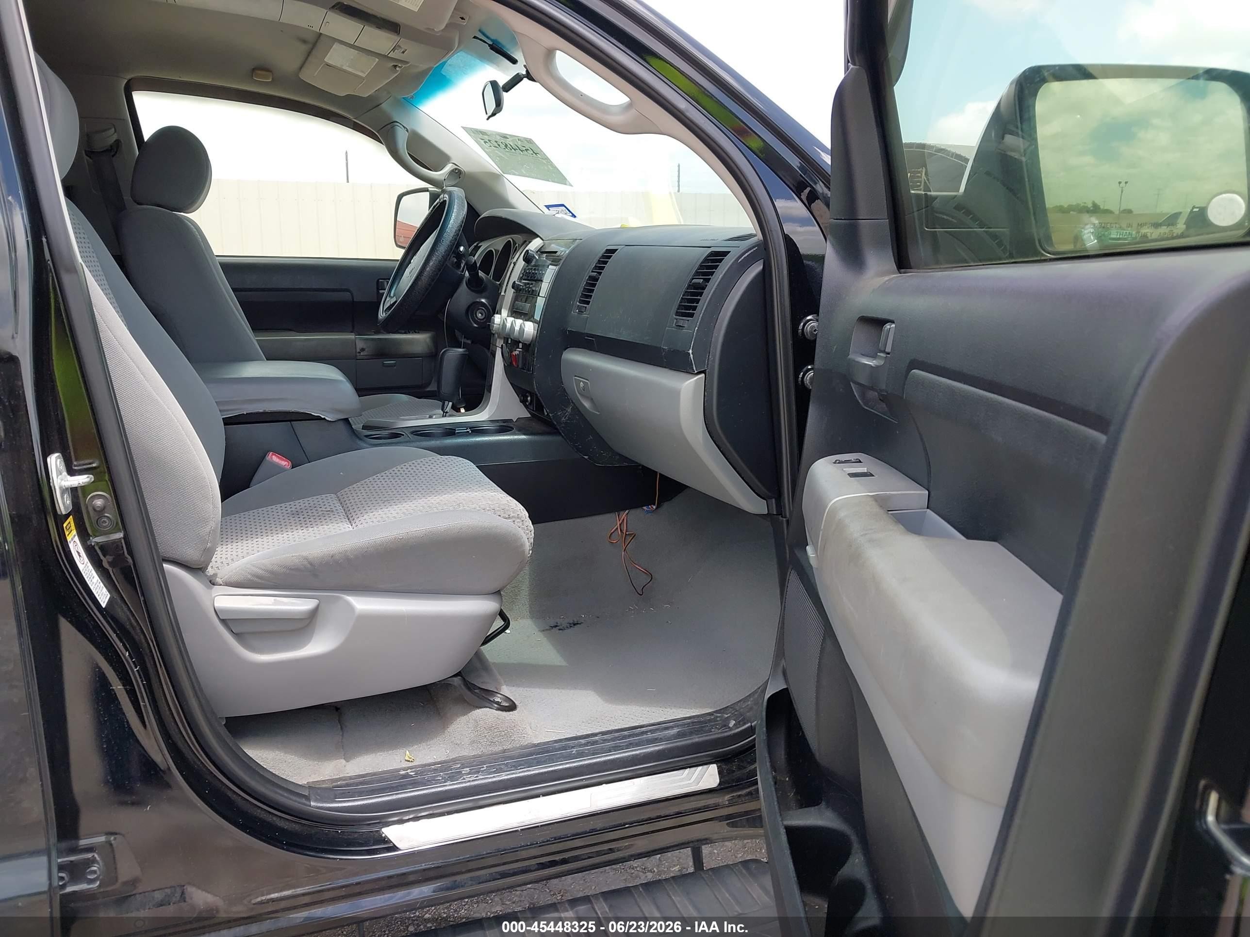 2007 Toyota Tundra Sr5 4.7l V8 Black vin: 5TFRT54187X009478