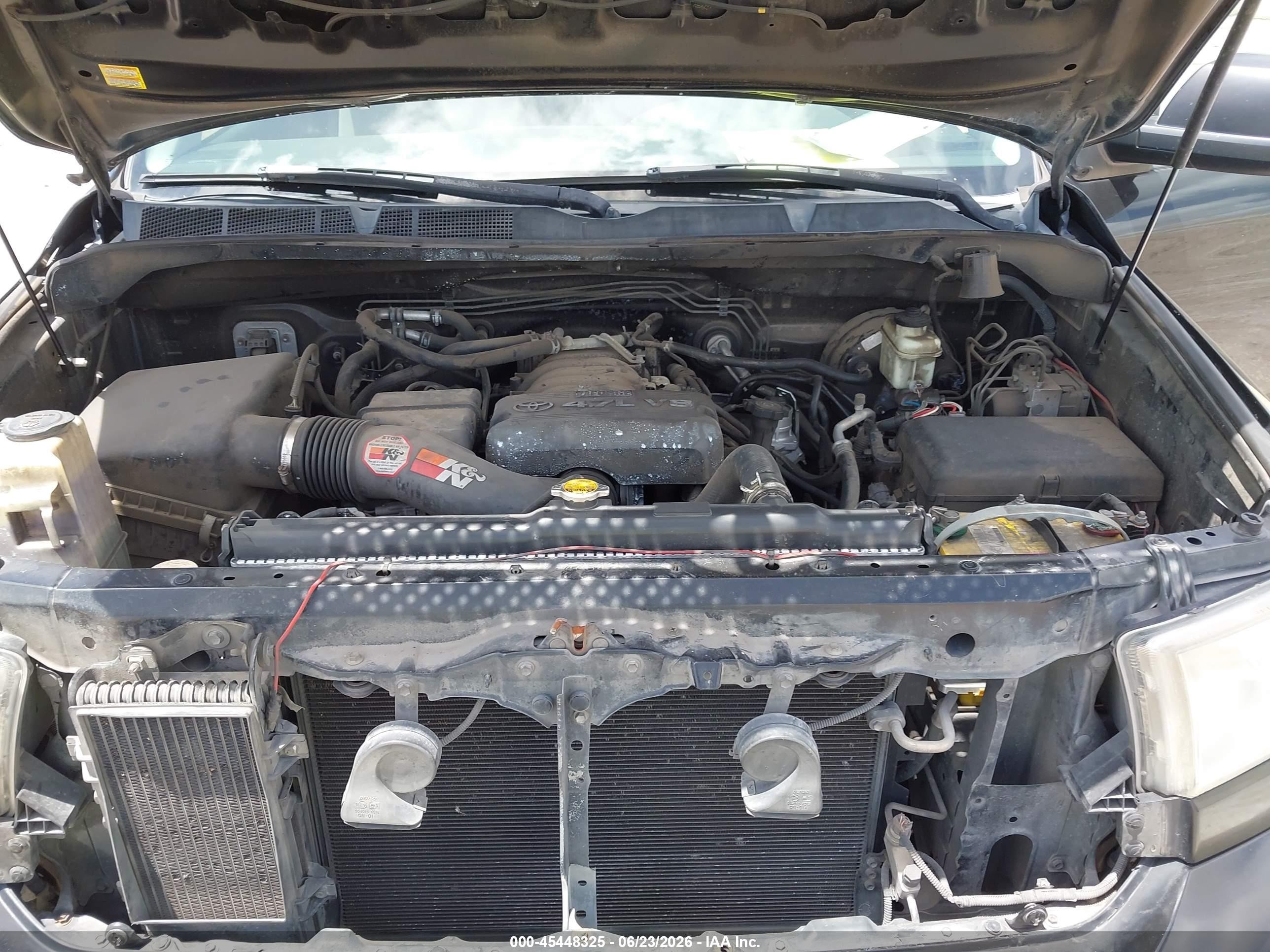 2007 Toyota Tundra Sr5 4.7l V8 Black vin: 5TFRT54187X009478