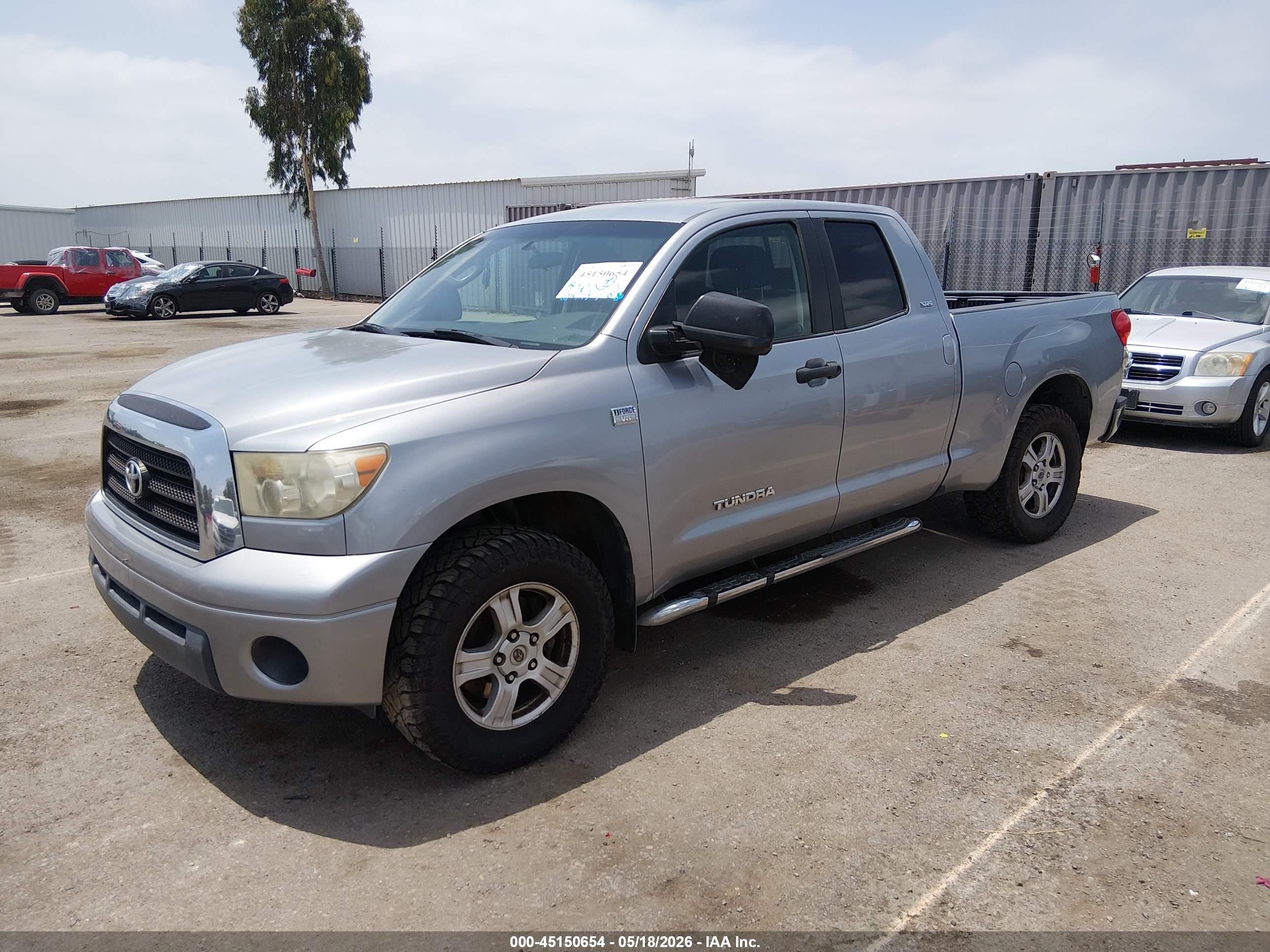 2009 Toyota Tundra Sr5 4.7l V8 Серебряный vin: 5TFRT54189X029085