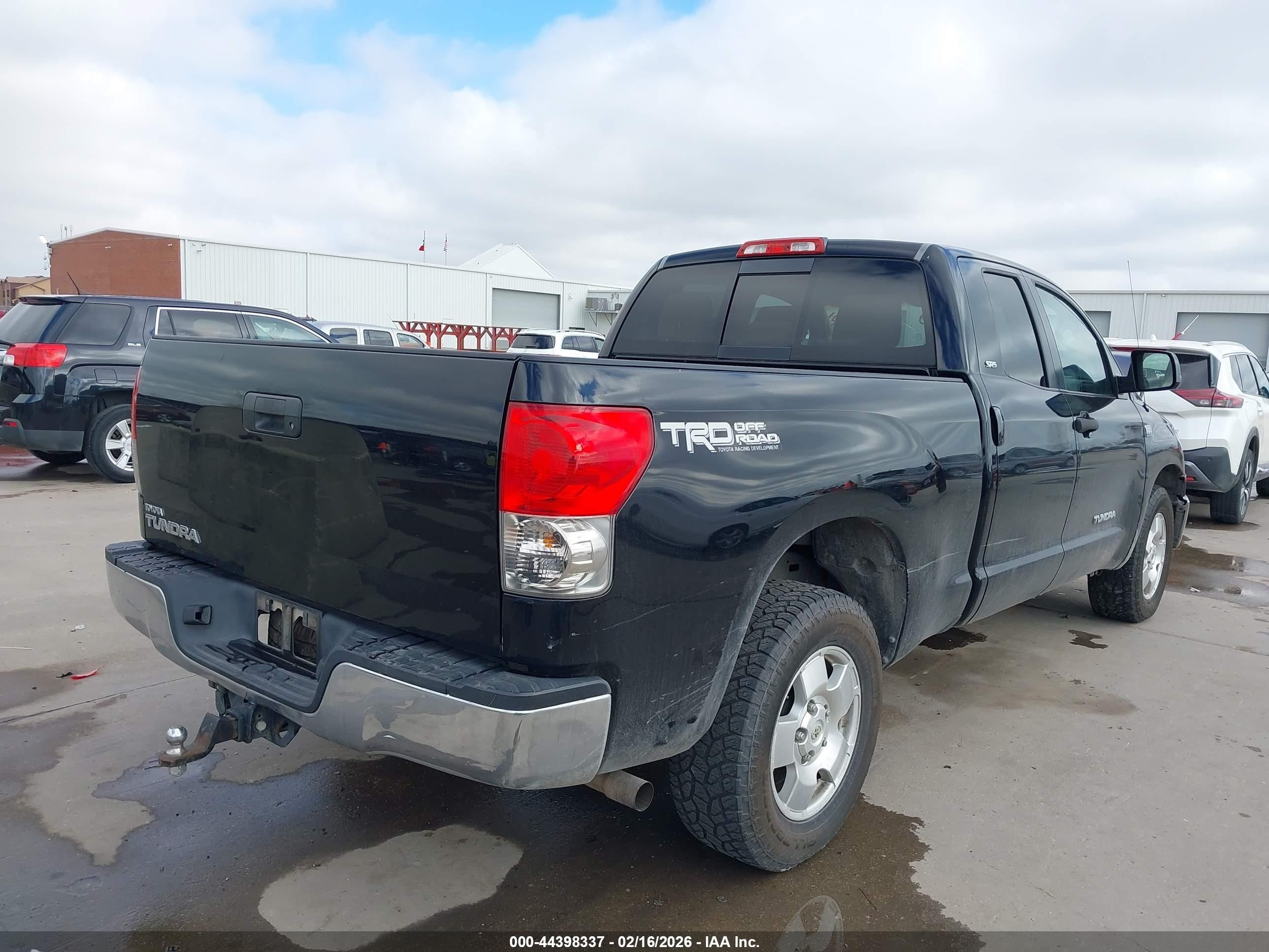 2007 Toyota Tundra Sr5 4.7l V8 Black vin: 5TFRT54197X005813