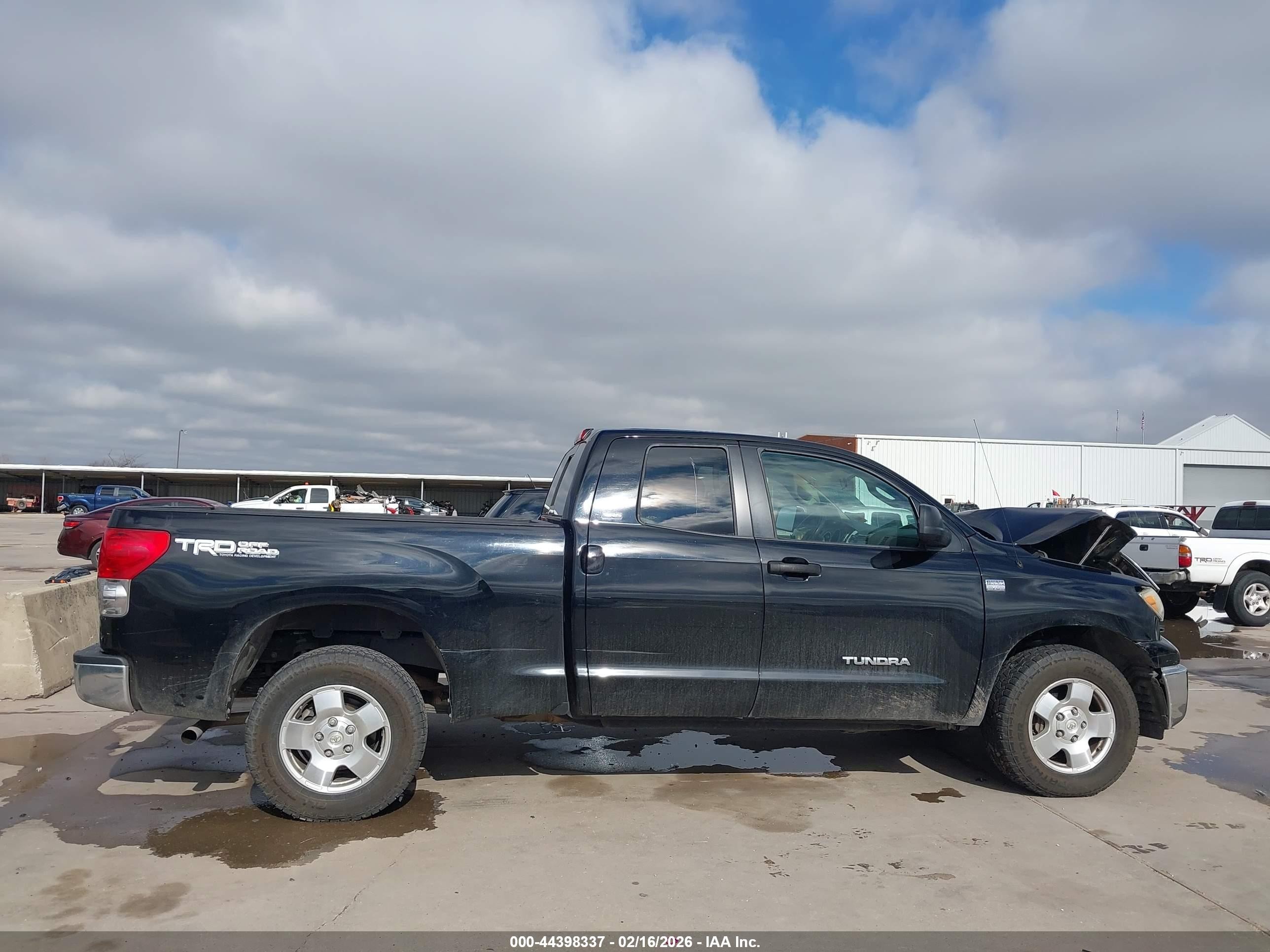 2007 Toyota Tundra Sr5 4.7l V8 Black vin: 5TFRT54197X005813