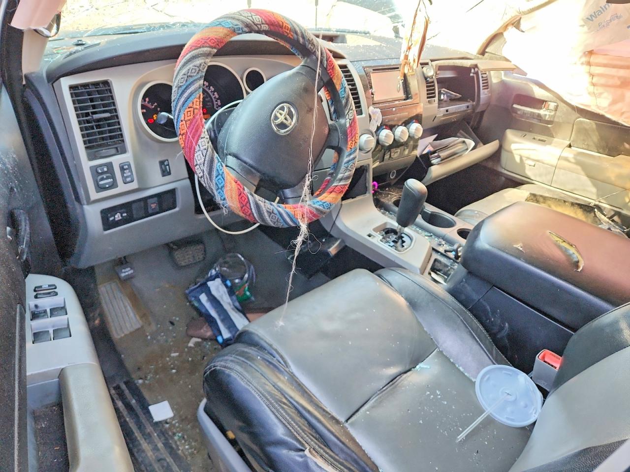 2007 Toyota Tundra Double Cab Sr5 Blue vin: 5TFRT54197X013703