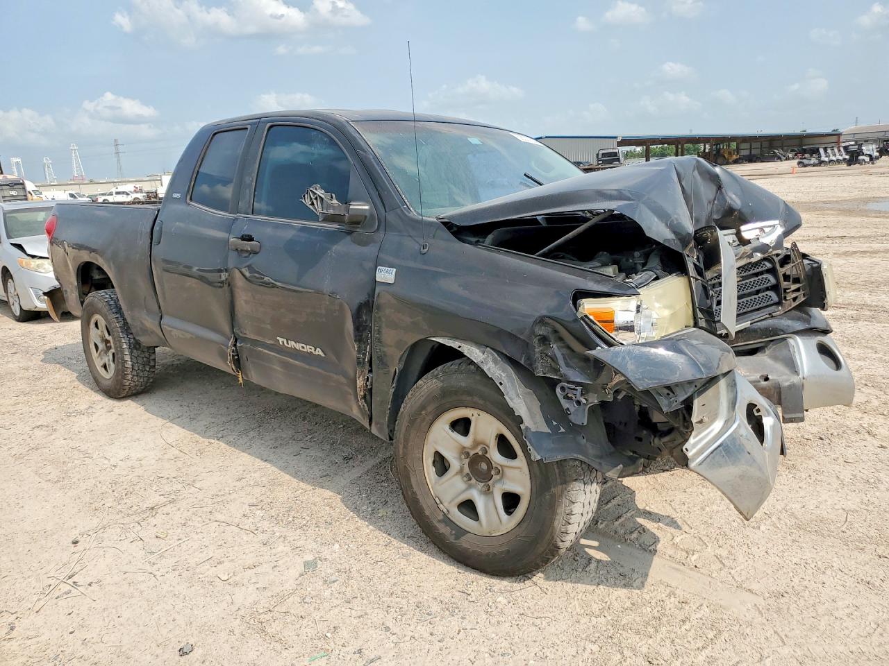 2007 Toyota Tundra Sr5 Black vin: 5TFRT54197X016293