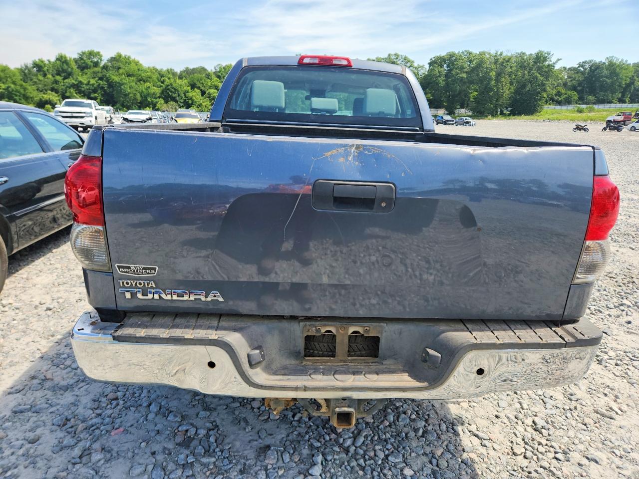 2007 Toyota Tundra Double Cab Sr5 Blue vin: 5TFRT541X7X009997