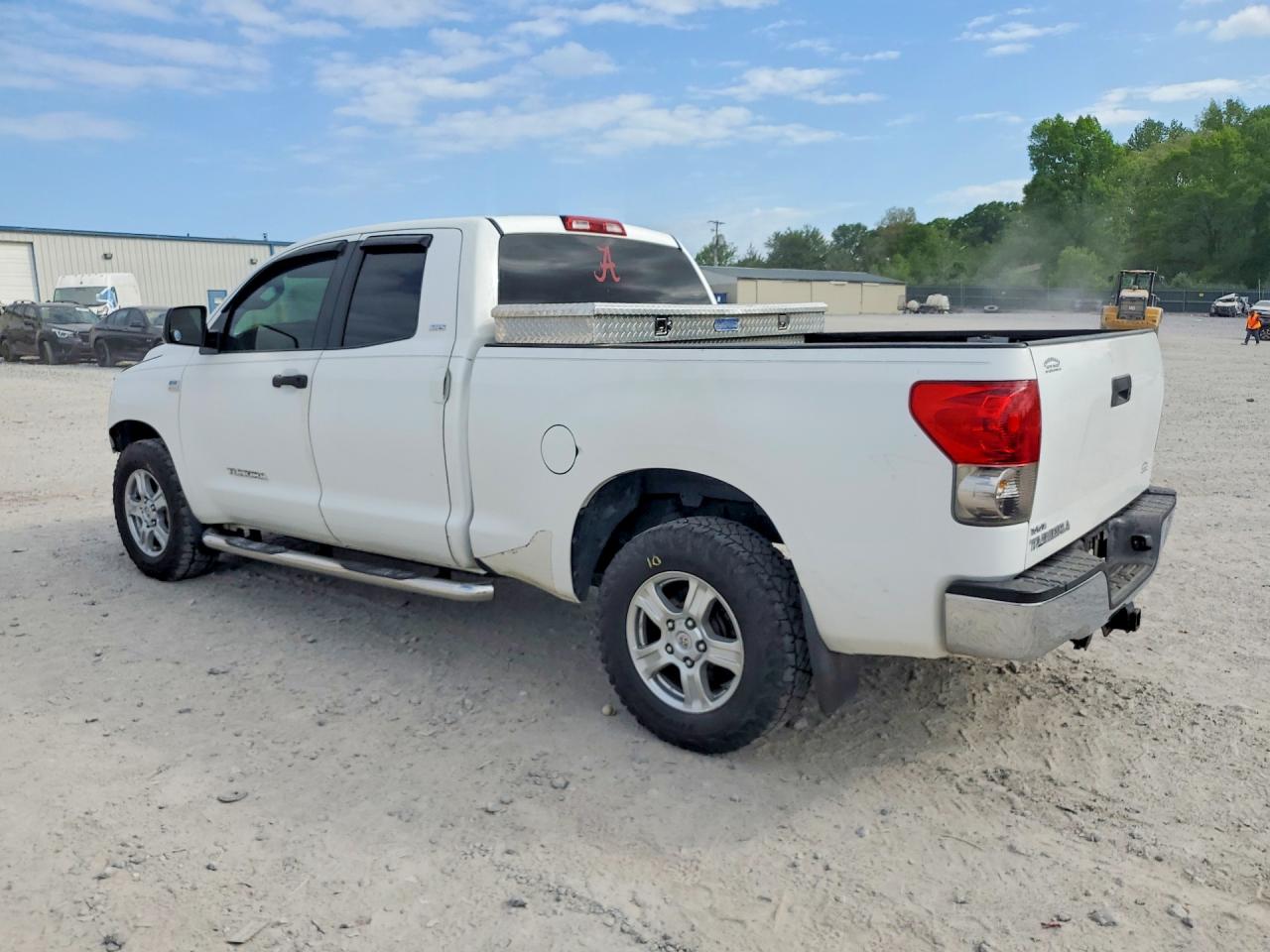 2007 Toyota Tundra Double Cab White vin: 5TFRT541X7X013662