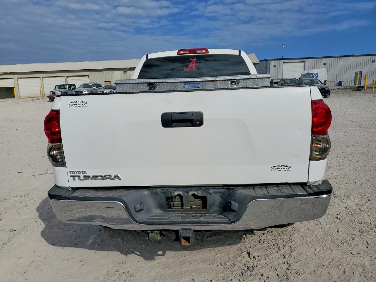 2007 Toyota Tundra Double Cab White vin: 5TFRT541X7X013662