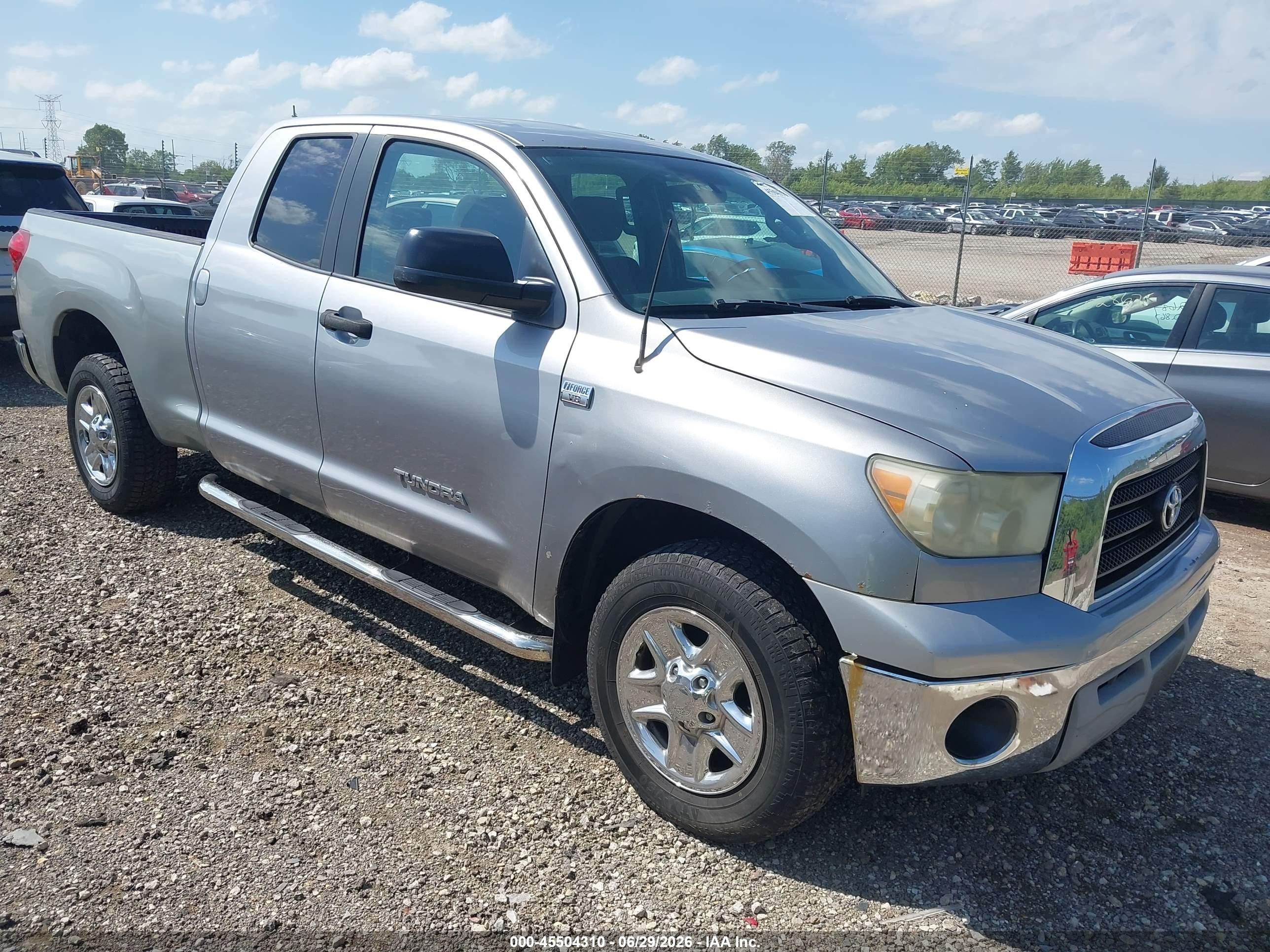 2008 Toyota Tundra Base 4.7l V8 Silver vin: 5TFRT541X8X020063