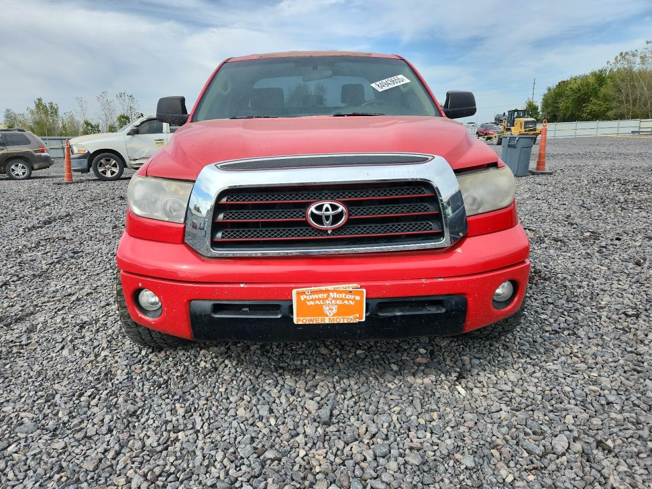 2008 Toyota Tundra Double Cab Red vin: 5TFRT541X8X025540