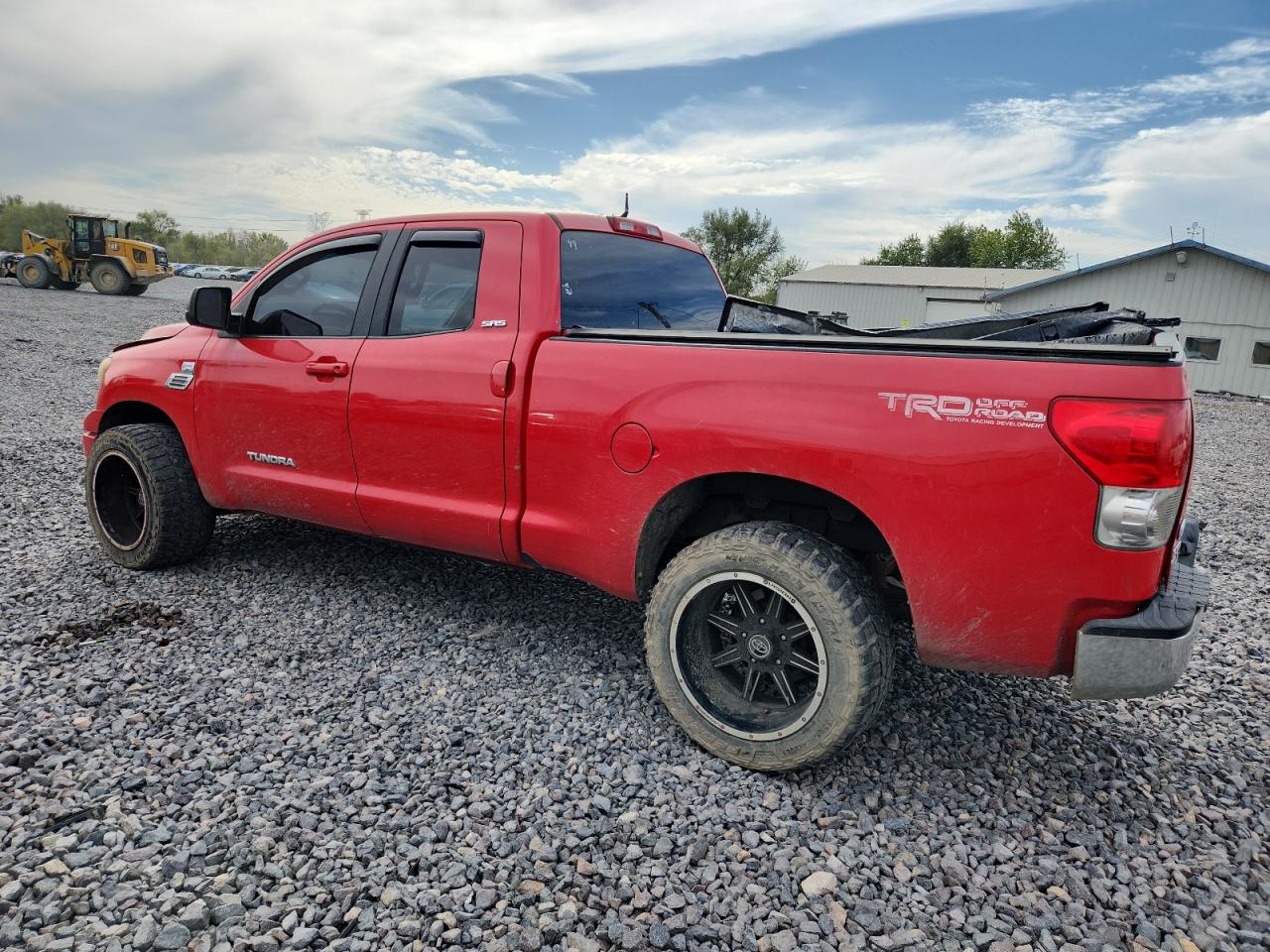 2008 Toyota Tundra Double Cab Red vin: 5TFRT541X8X025540