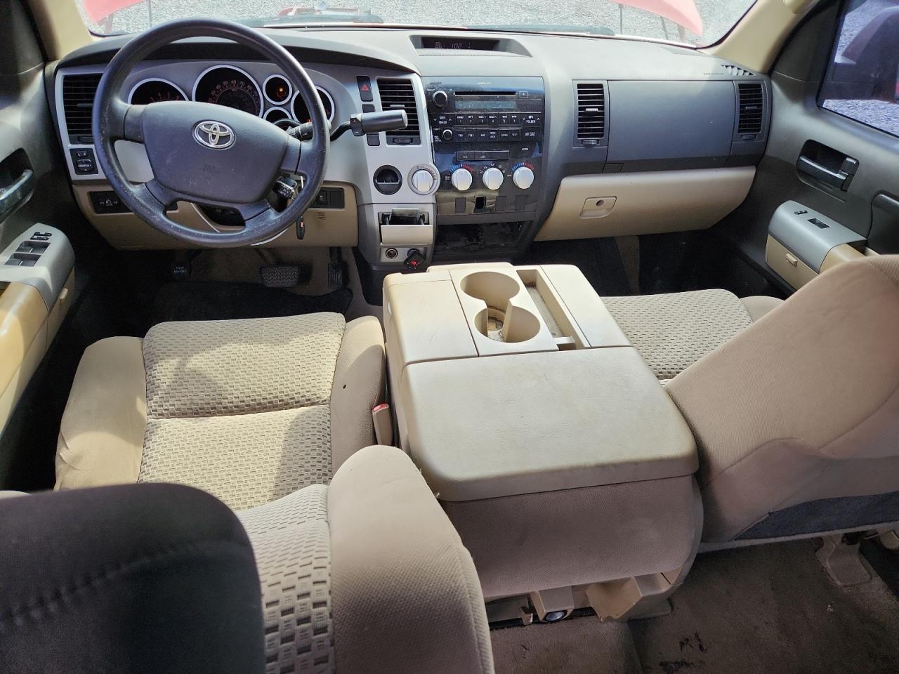 2008 Toyota Tundra Double Cab Red vin: 5TFRT541X8X025540