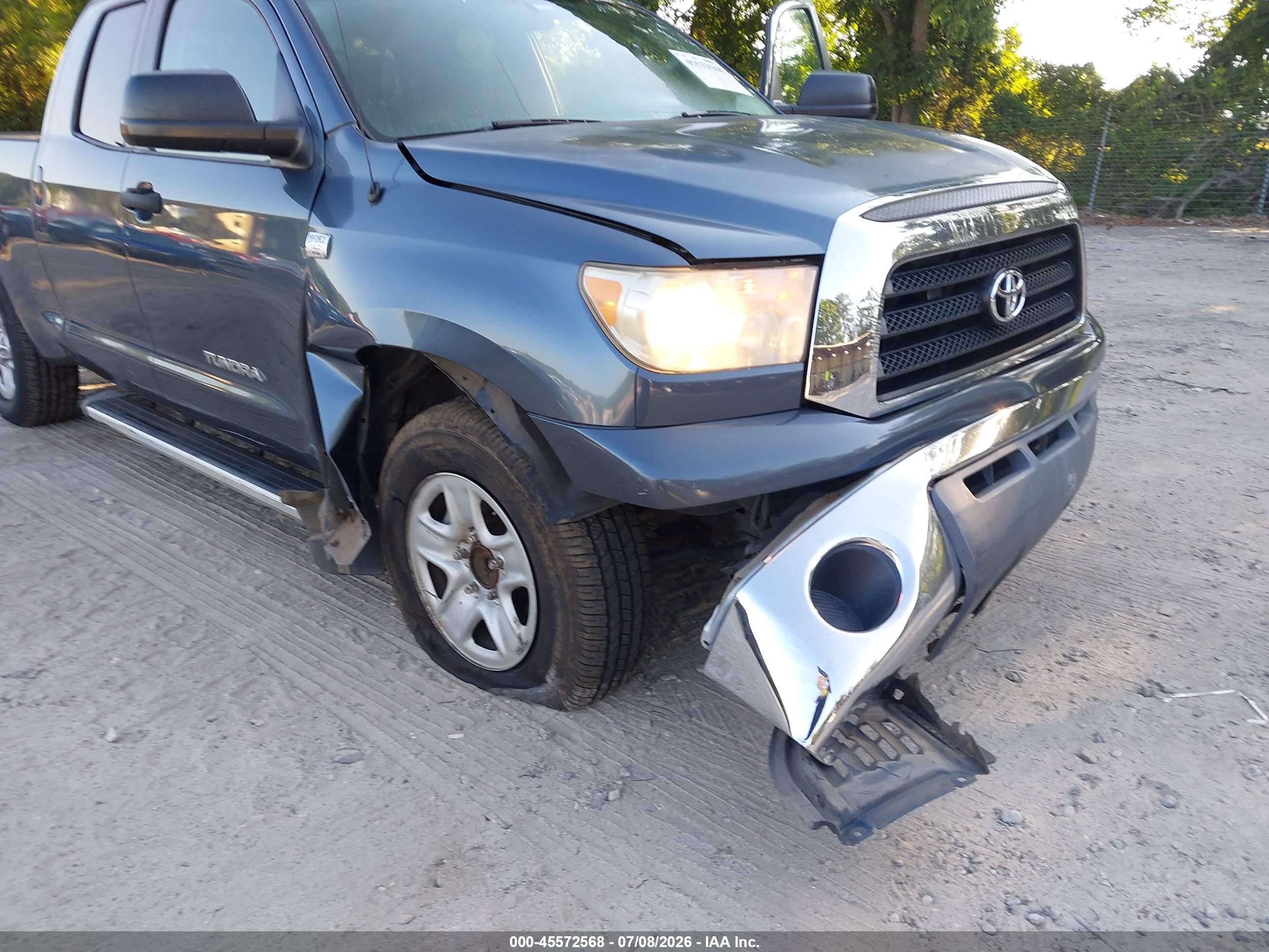 2008 Toyota Tundra Base 4.7l V8 Blue vin: 5TFRT541X8X026591